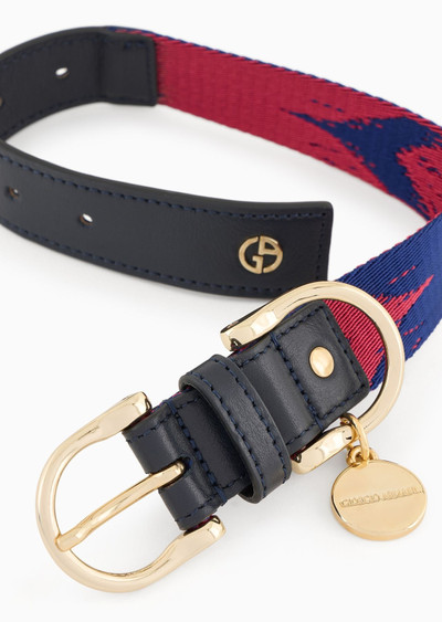 GIORGIO ARMANI Poldo X Giorgio Armani leather collar outlook