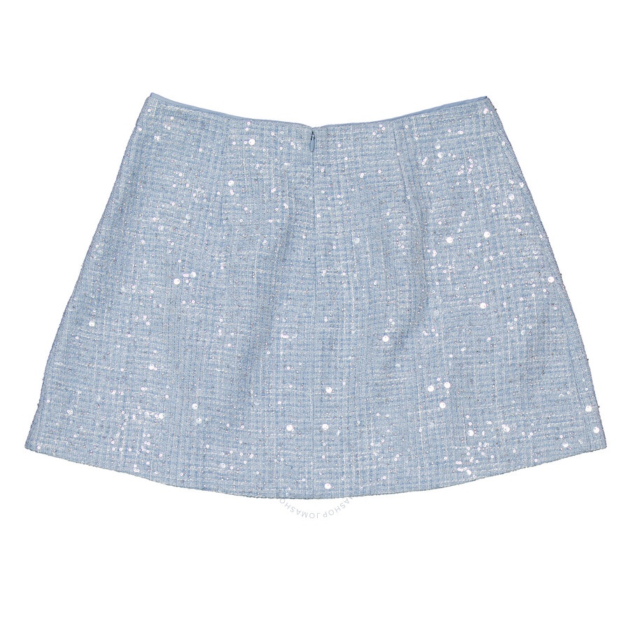 Self Portrait Sequin Boucle Mini Skirt - 6