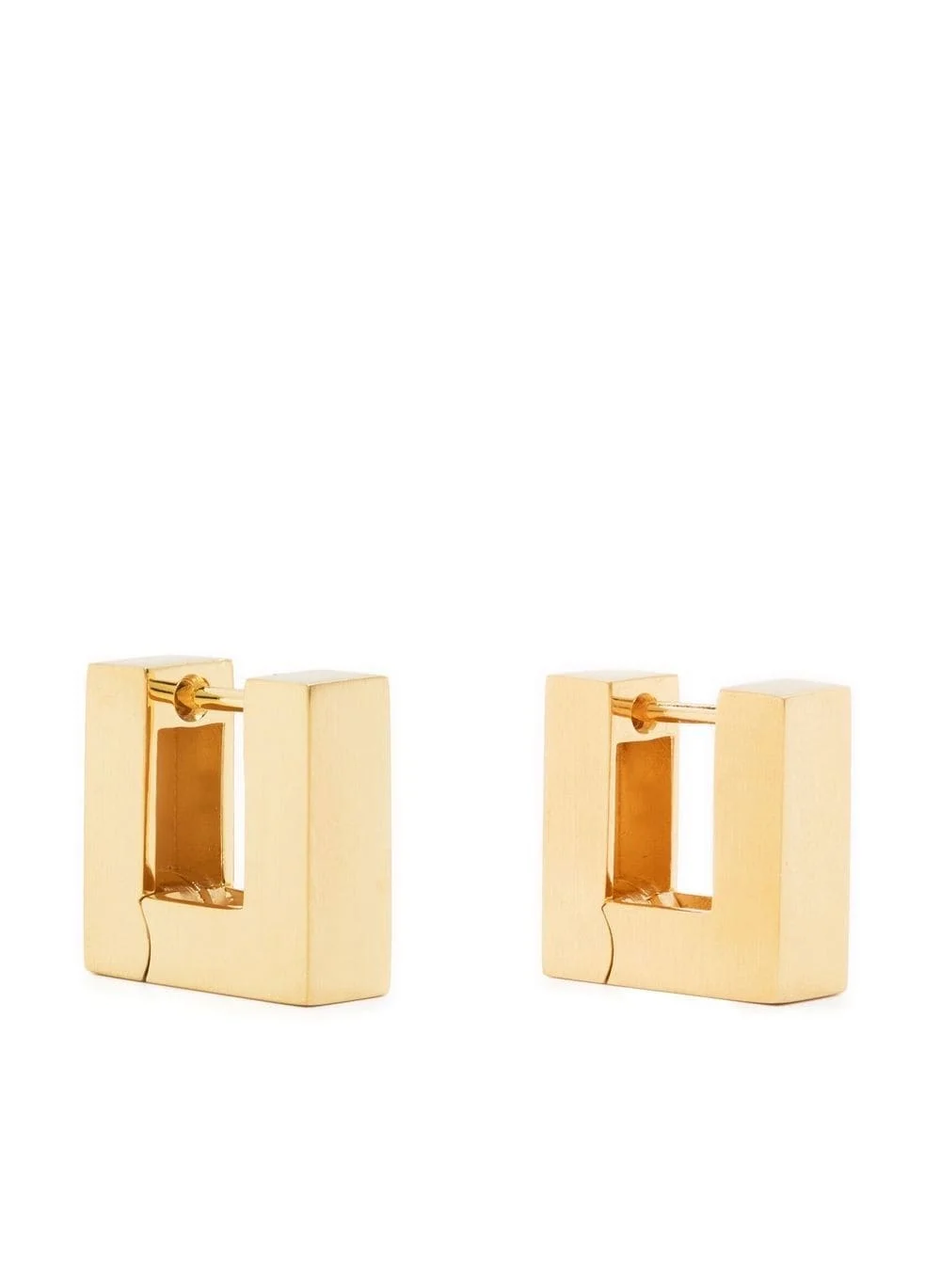 small Square Hoop Satin earrings - 1