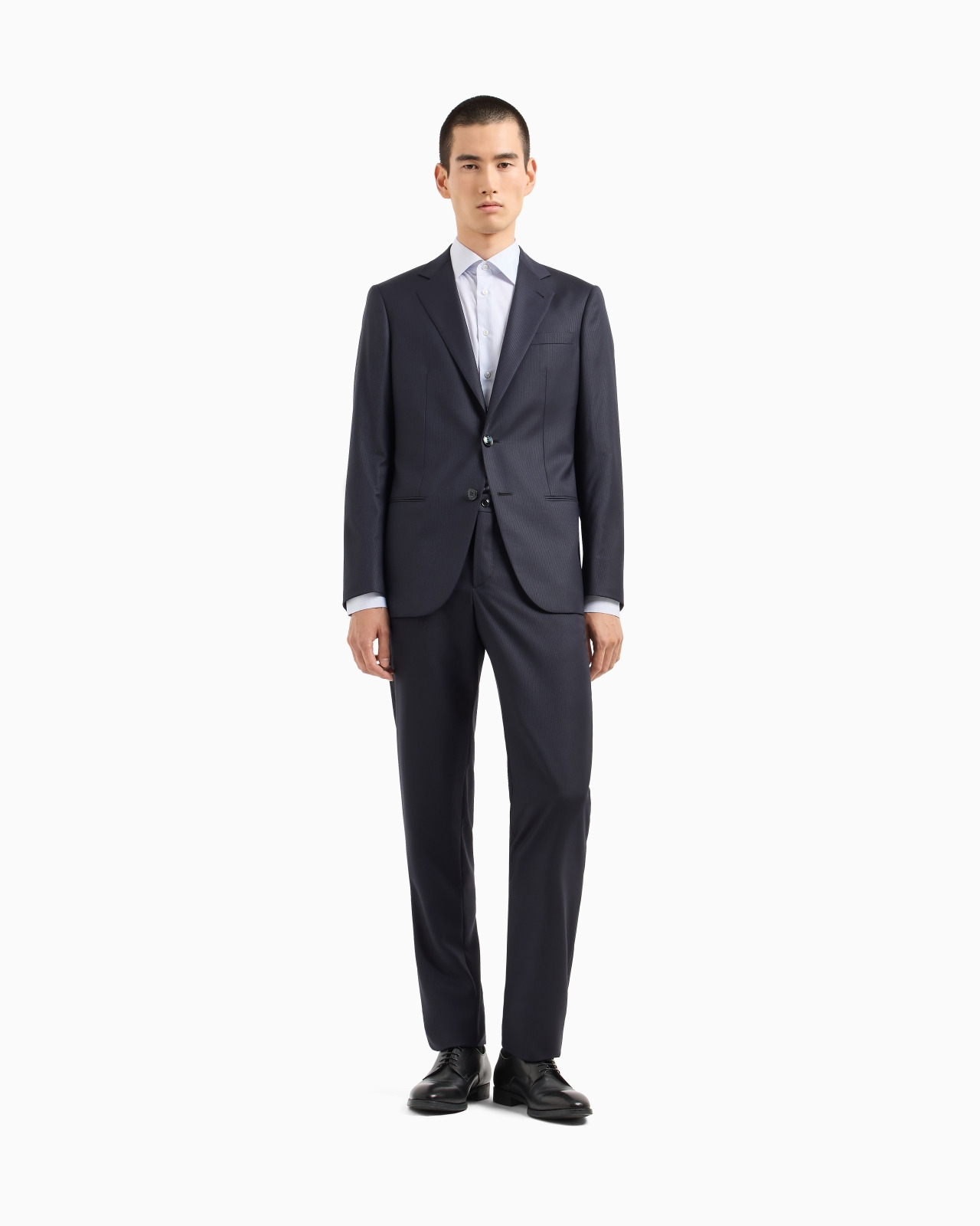 Soho line single-breasted suit in a virgin wool canneté-effect jacquard weave - 4