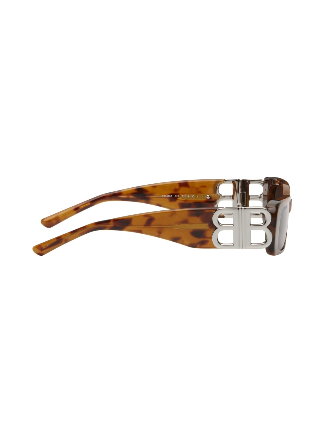 Tortoiseshell Dynasty Rectangle Sunglasses - 2