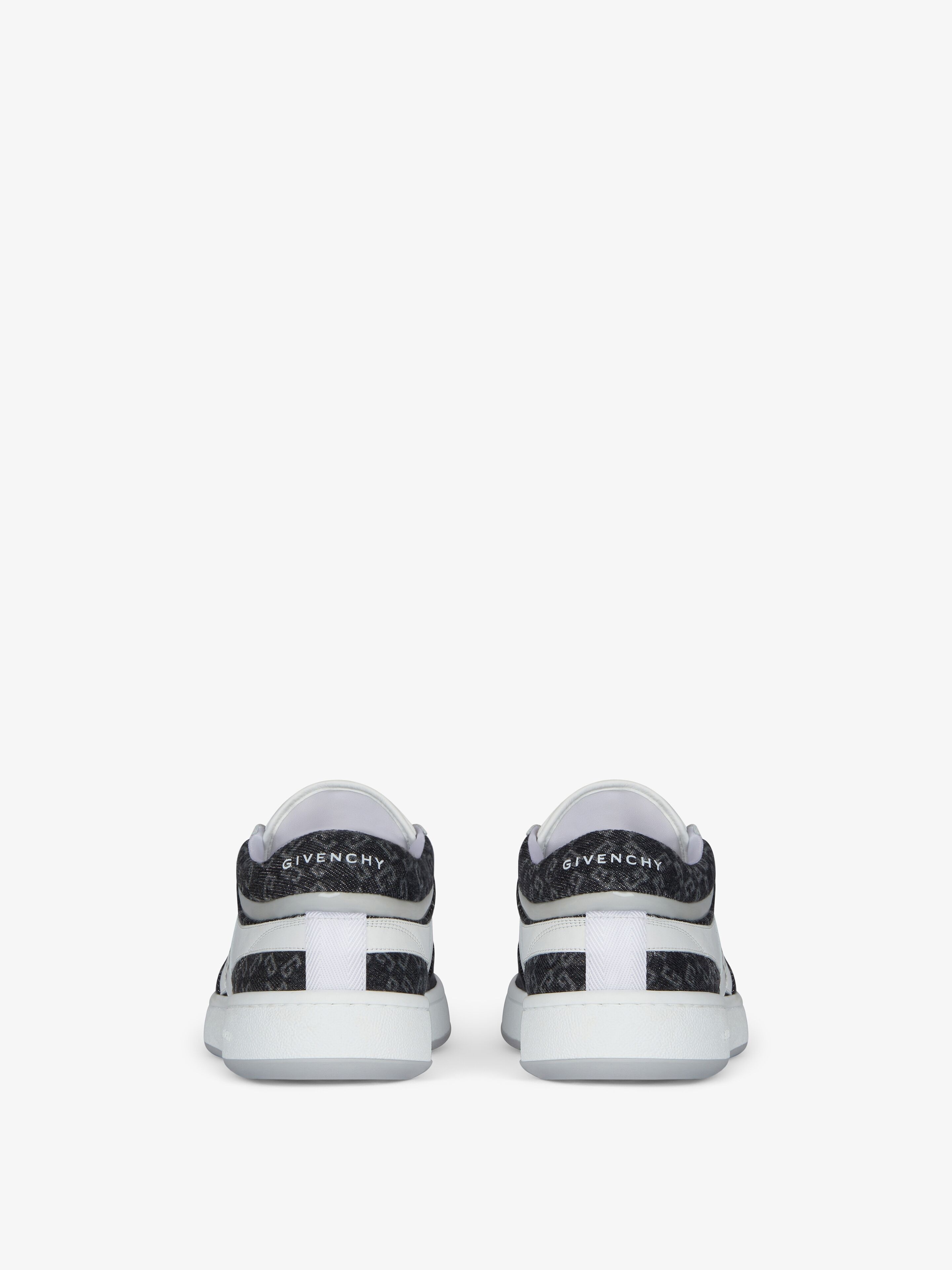 G MOVE SNEAKERS IN MIXED LEATHERS AND DENIM MONOGRAM 72 - 6