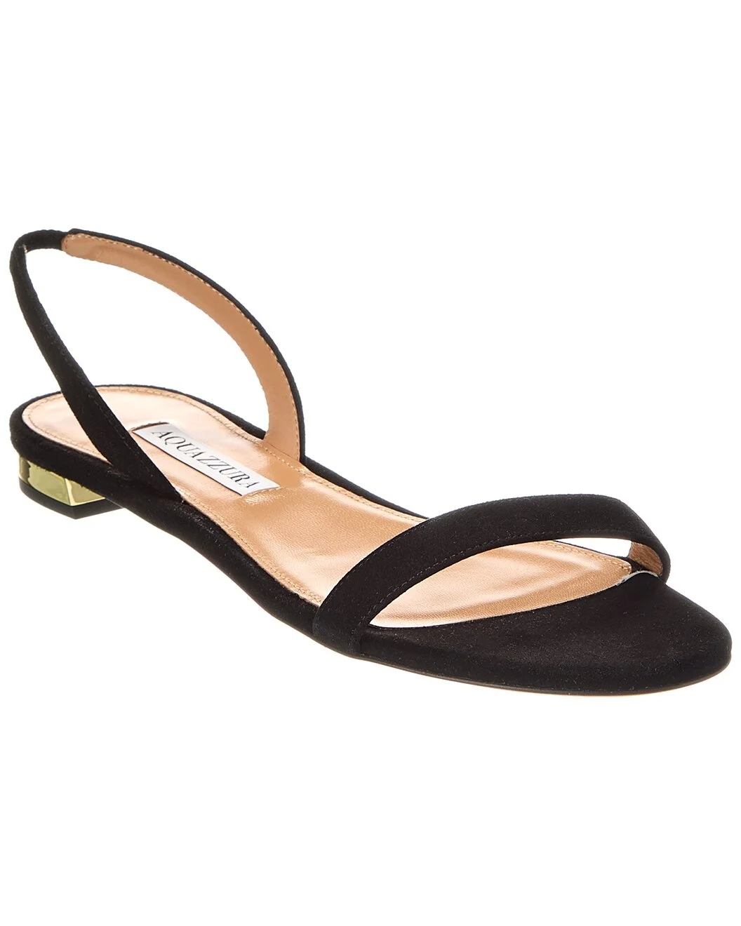 Aquazzura So Nude Suede Slingback Sandal - 1