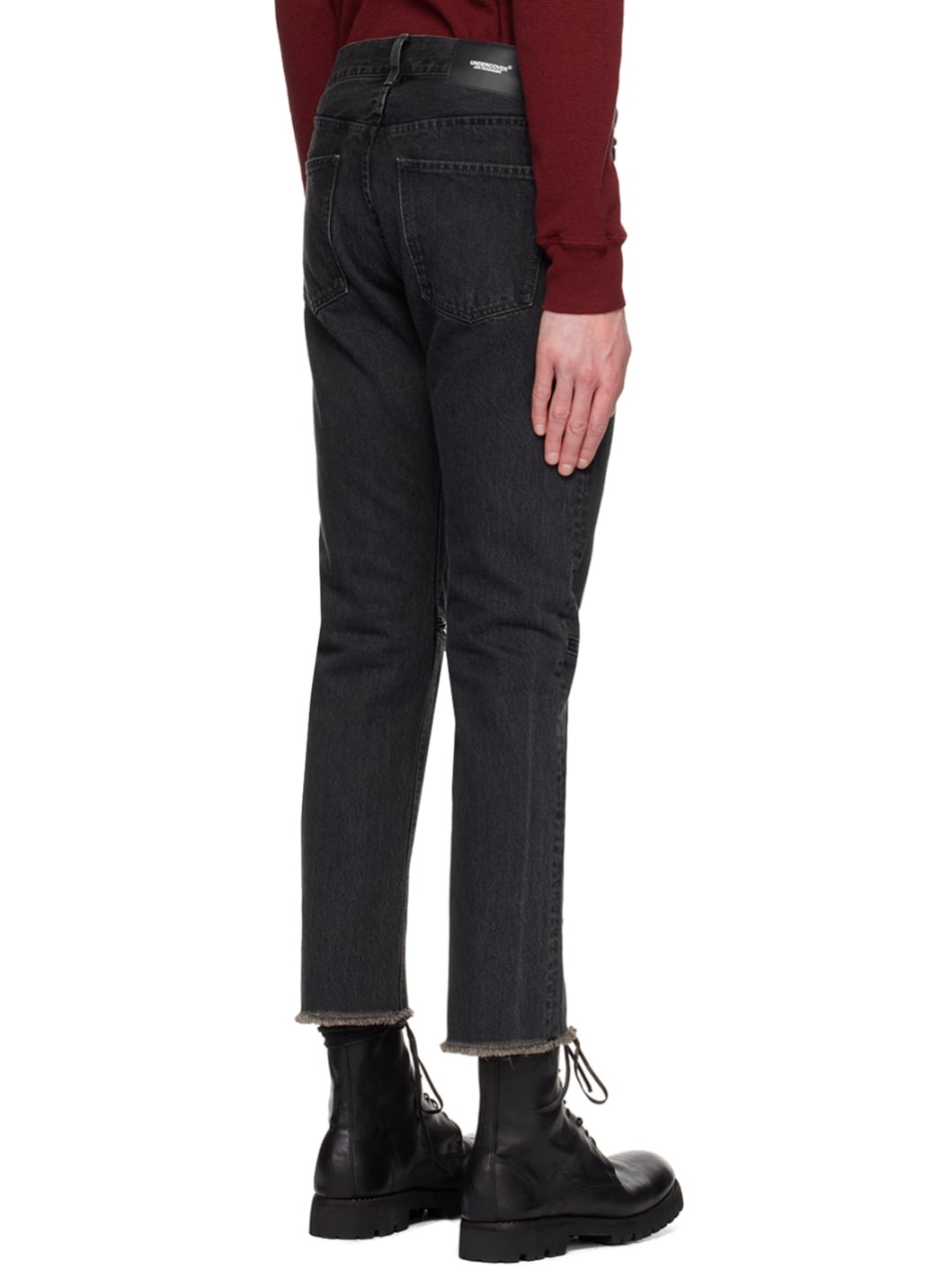 Black Zip Jeans - 3