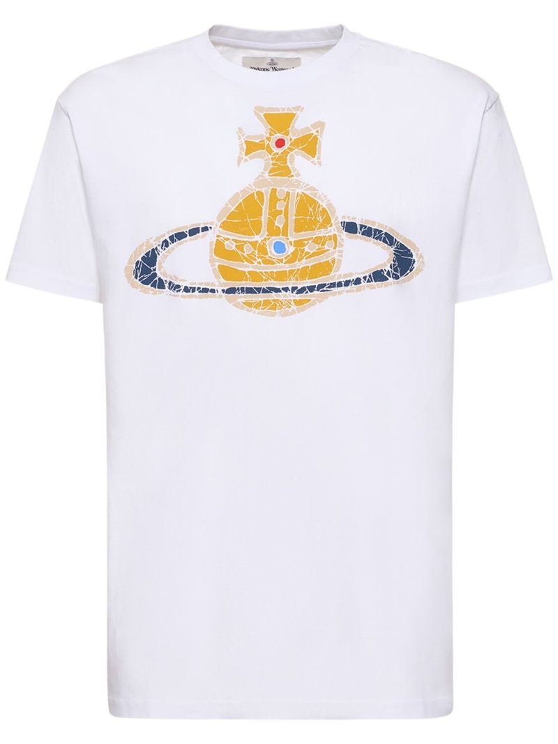 Logo print cotton jersey t-shirt - 1
