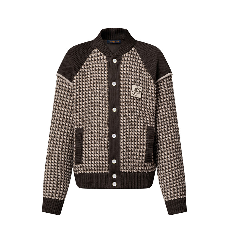 Knitted Cotton Jacquard Bomber 1