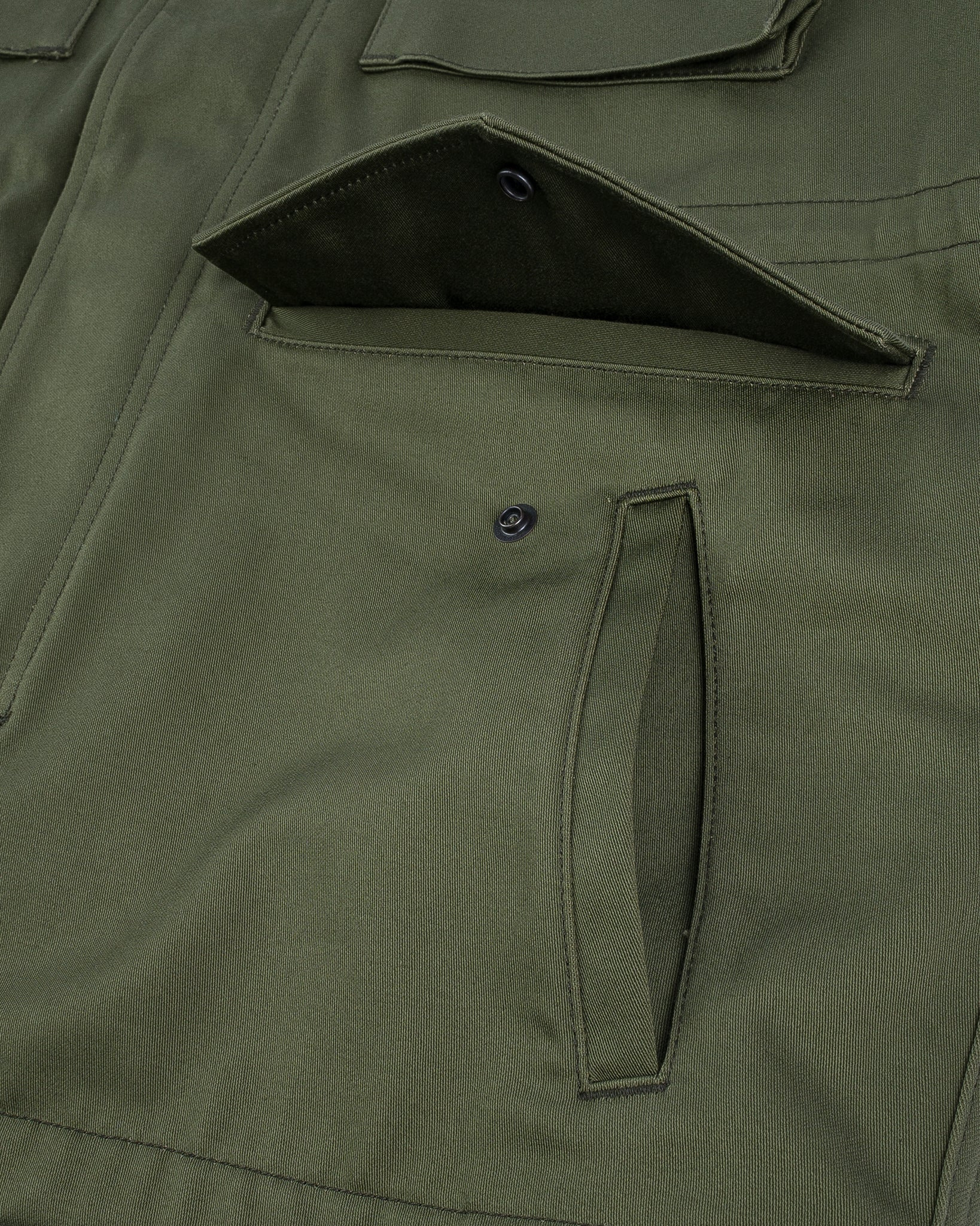 IHM-27-OLV Sateen M65 Field Jacket - Olive - 12