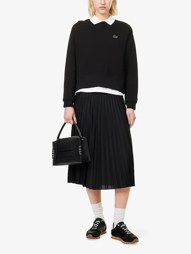 LACOSTE Logo-Appliqué Relaxed Cotton-Jersey Sweatshirt outlook