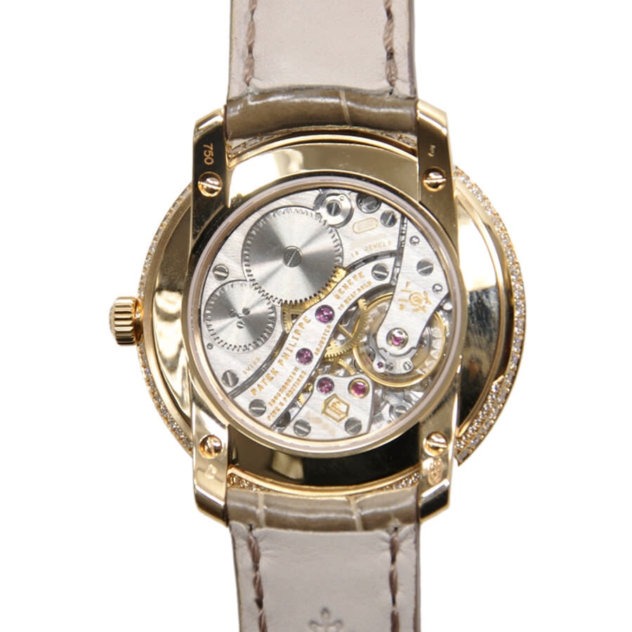 Patek Philippe Complications Mother of Pearl Dial Taupe Leather Ladies Watch 4968R-001 - 4