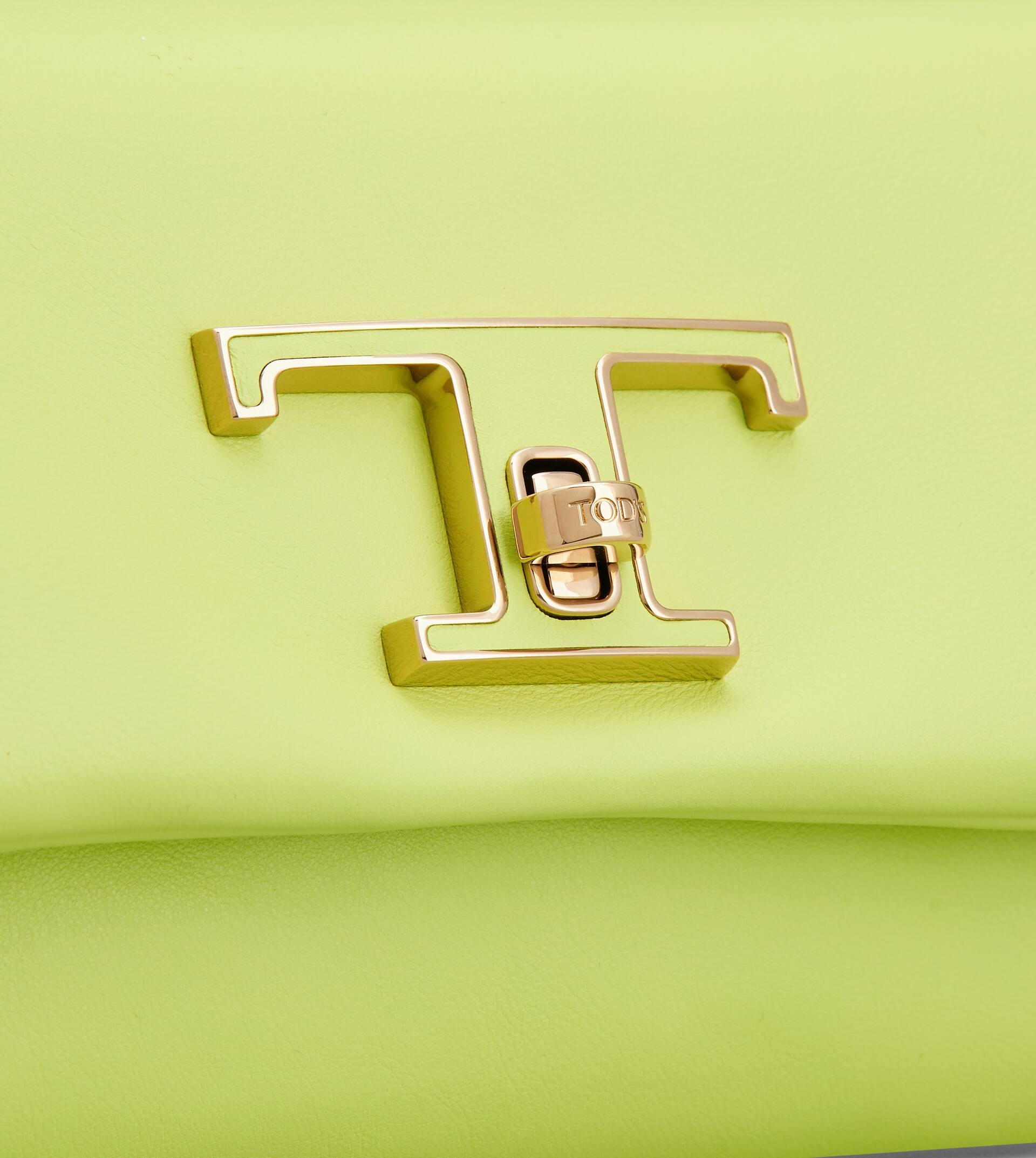 T TIMELESS FLAP BAG IN LEATHER MICRO - GREEN - 5