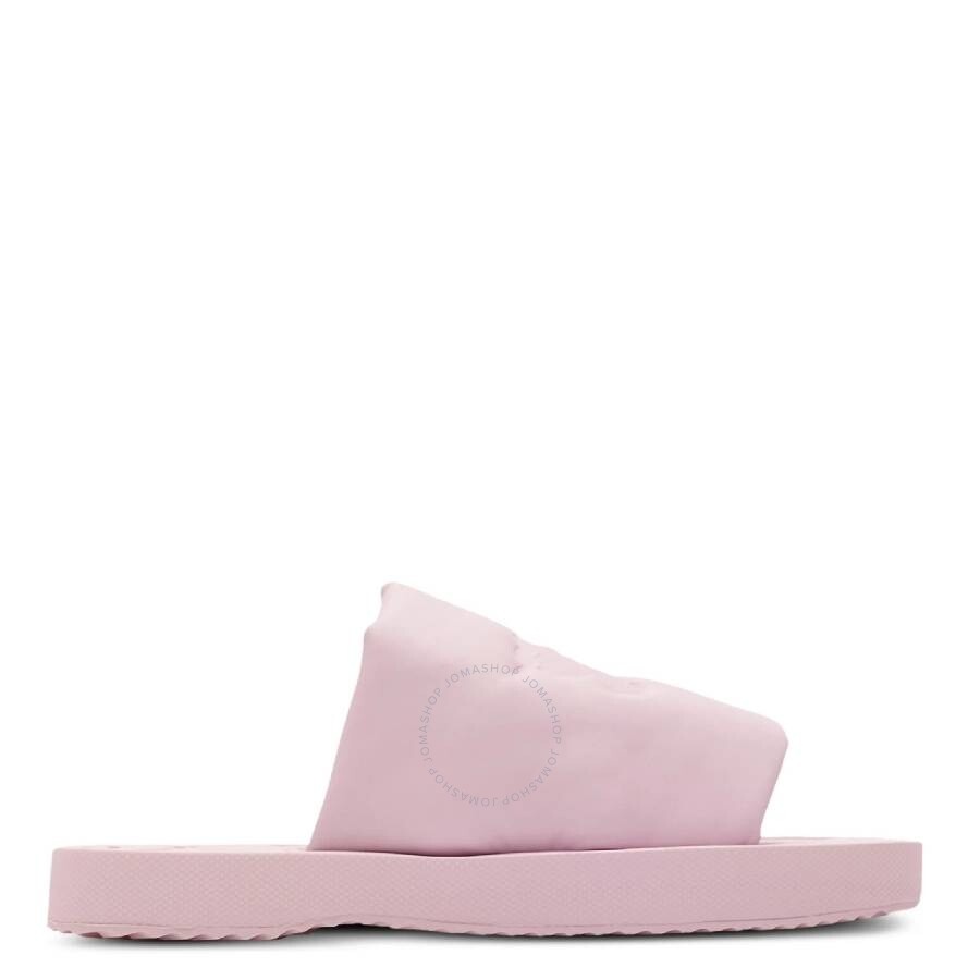 Burberry Equestrian Knight Leather Slides - 1
