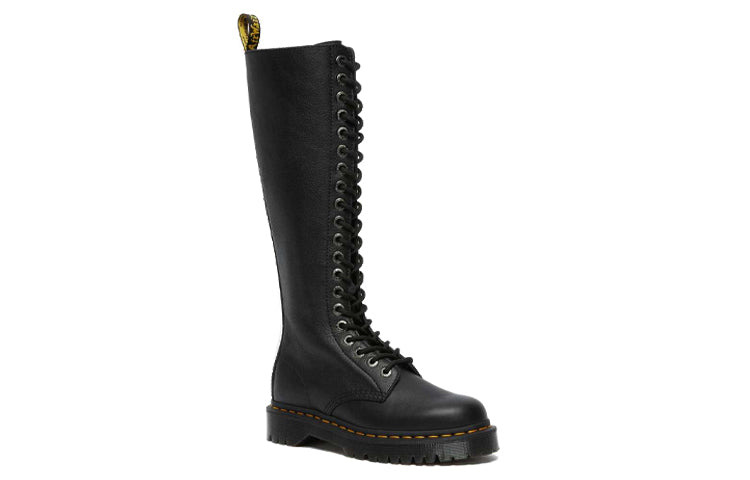 (WMNS) Dr. Martens 1B60 Bex Pisa Leather Knee High Boots 'Black Pisa' 27016001 - 3