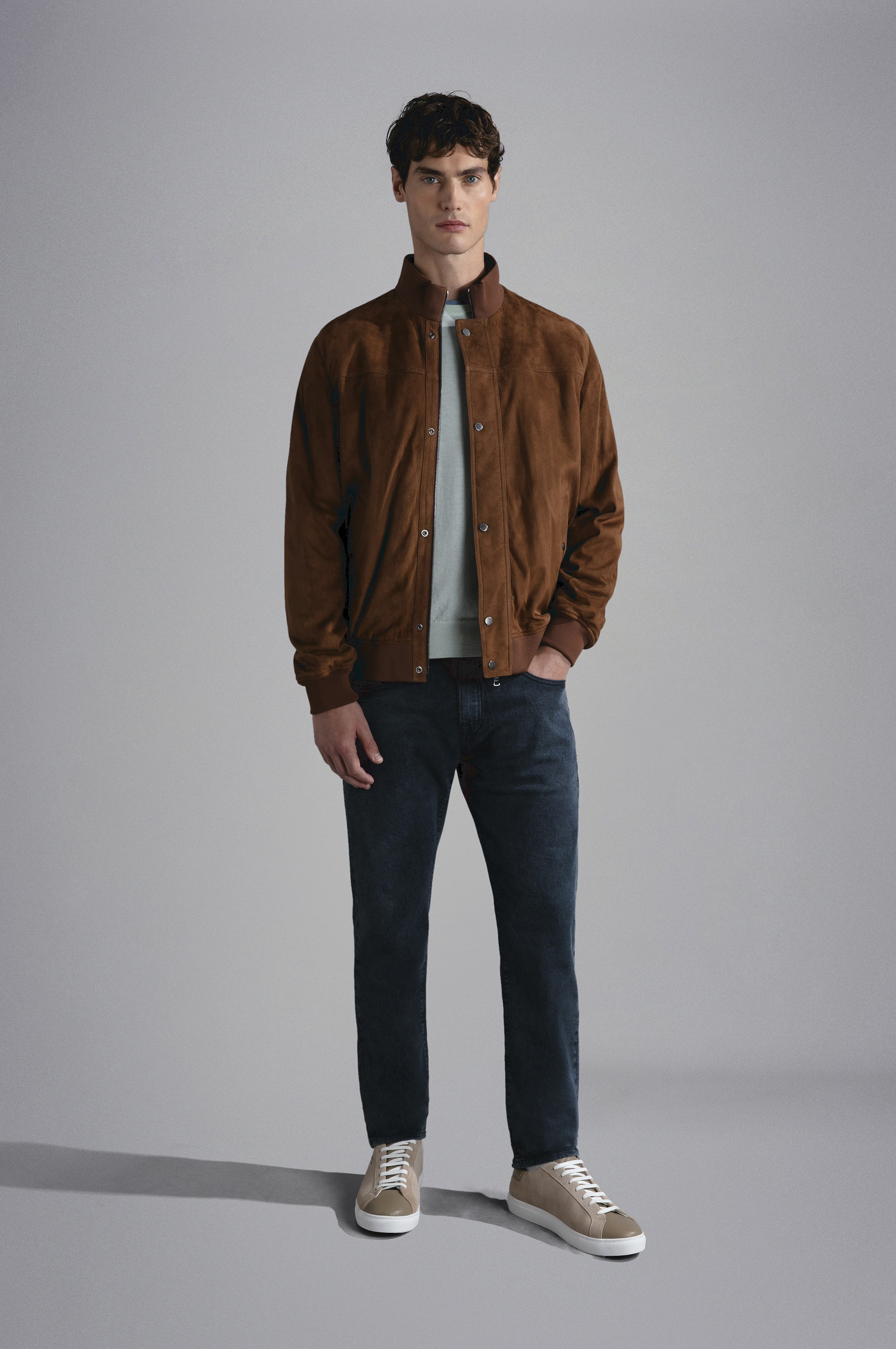 AQUALEATHER SUEDE BOMBER JACKET - 2