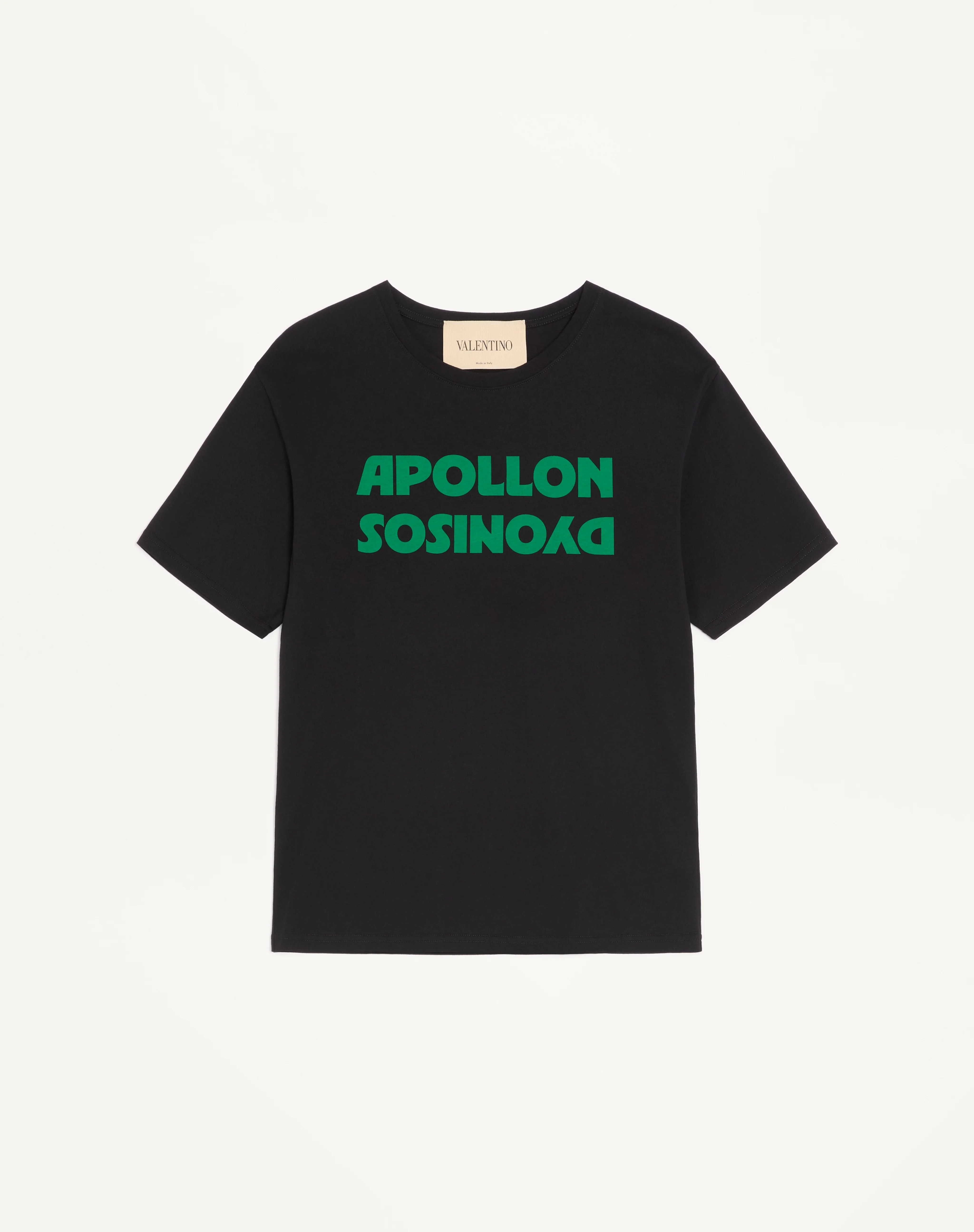 VALENTINO COTTON T-SHIRT WITH APOLLON/DYONISOS PRINT - 1