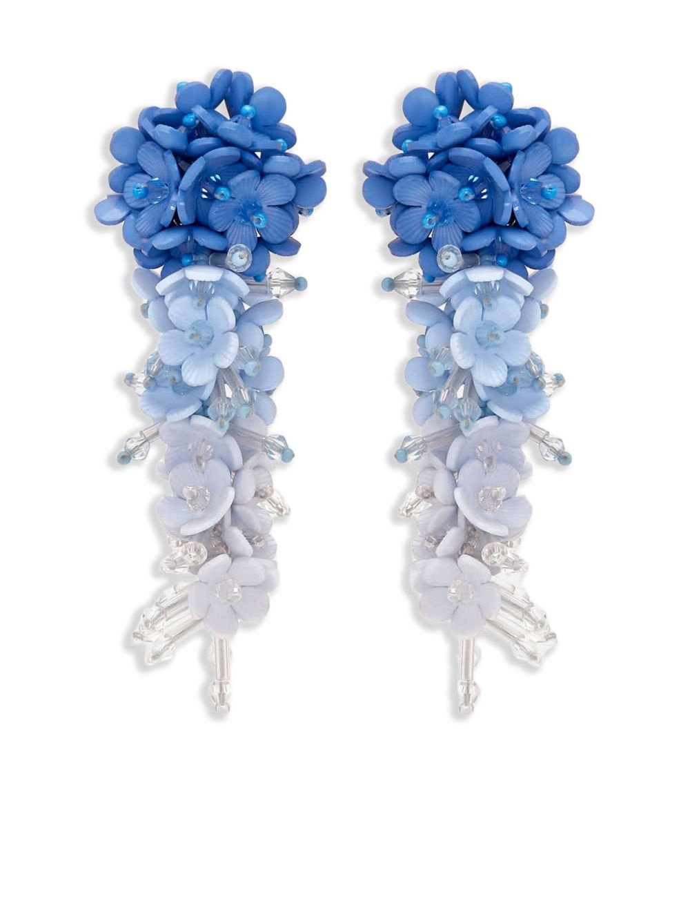 flower-detailing earrings - 1