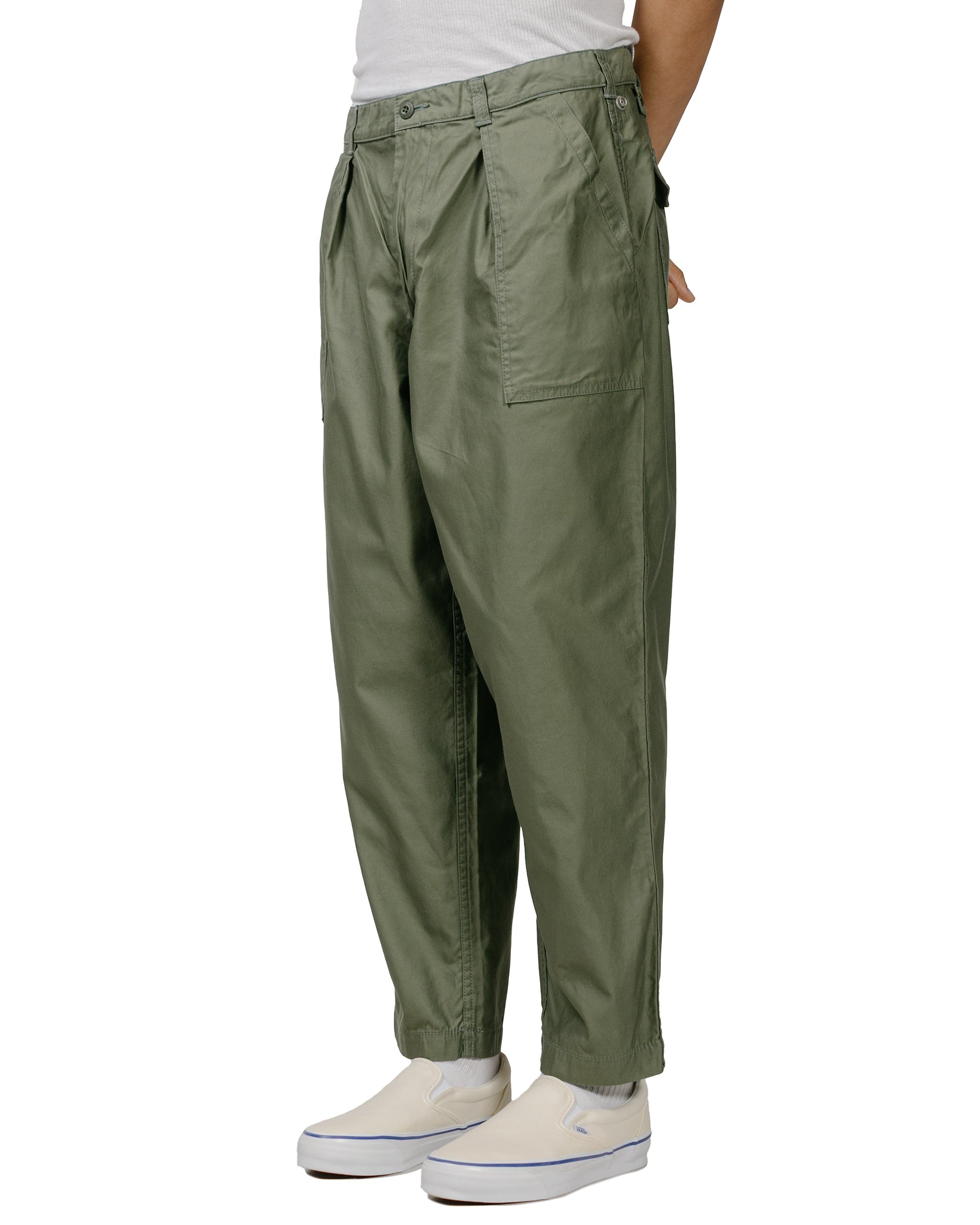 1Pleat Baker 80/3 Back Satin Sage - 2