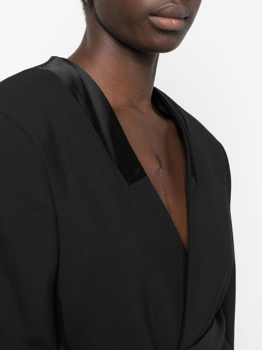 tailored tie-waist blazer - 5