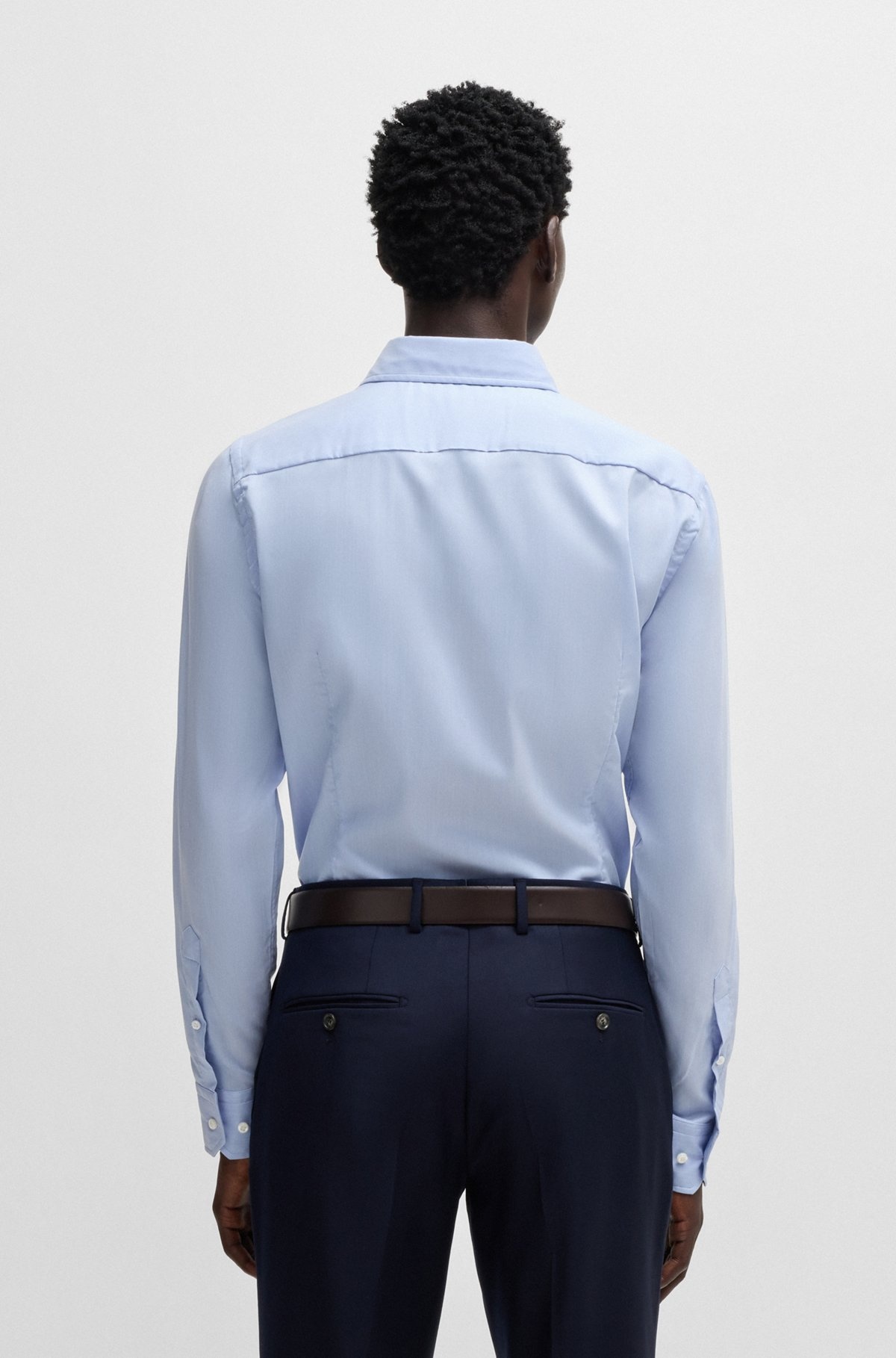 SLIM-FIT SHIRT IN PERFORMANCE-STRETCH FABRIC - 5