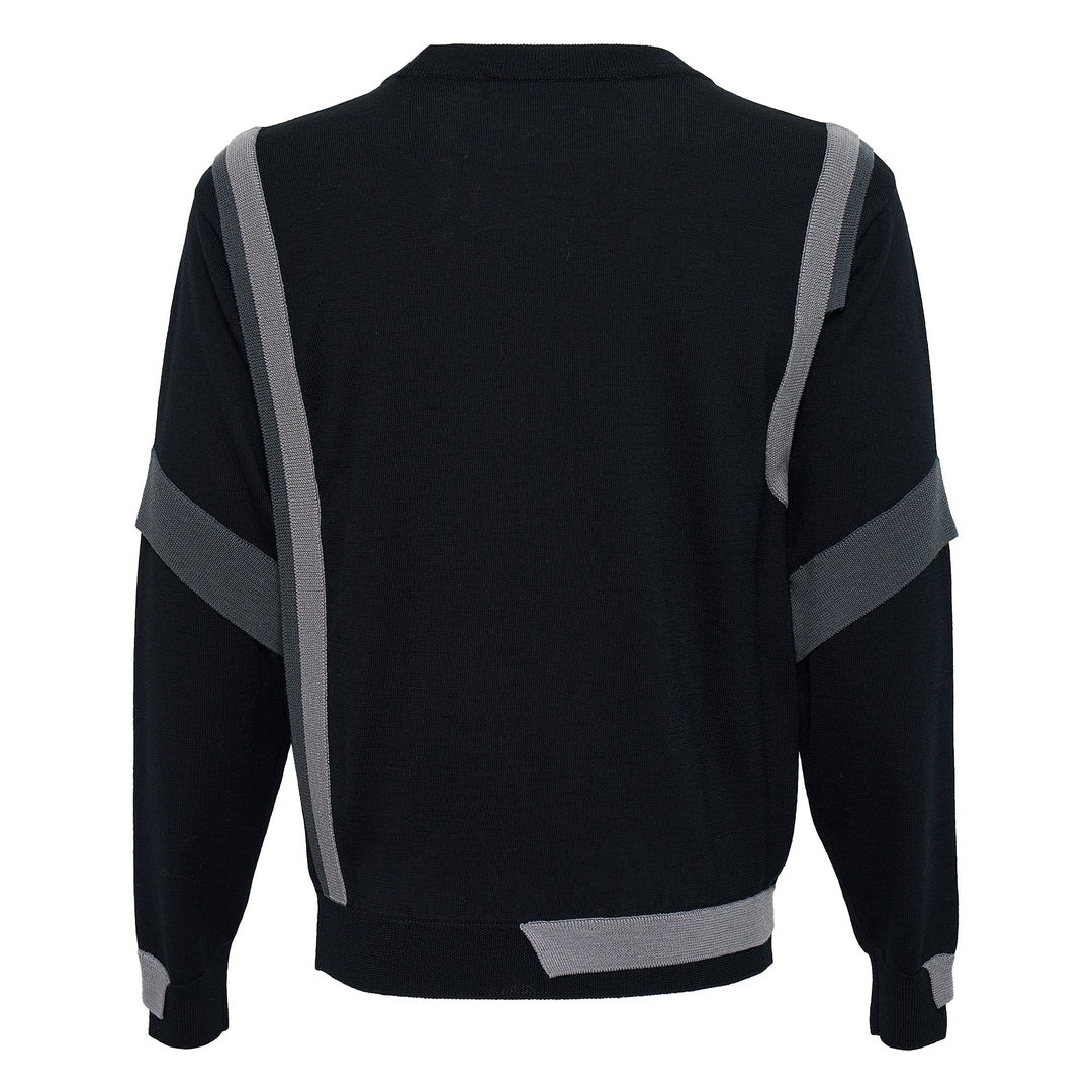 Layered Crewneck Sweater - 2