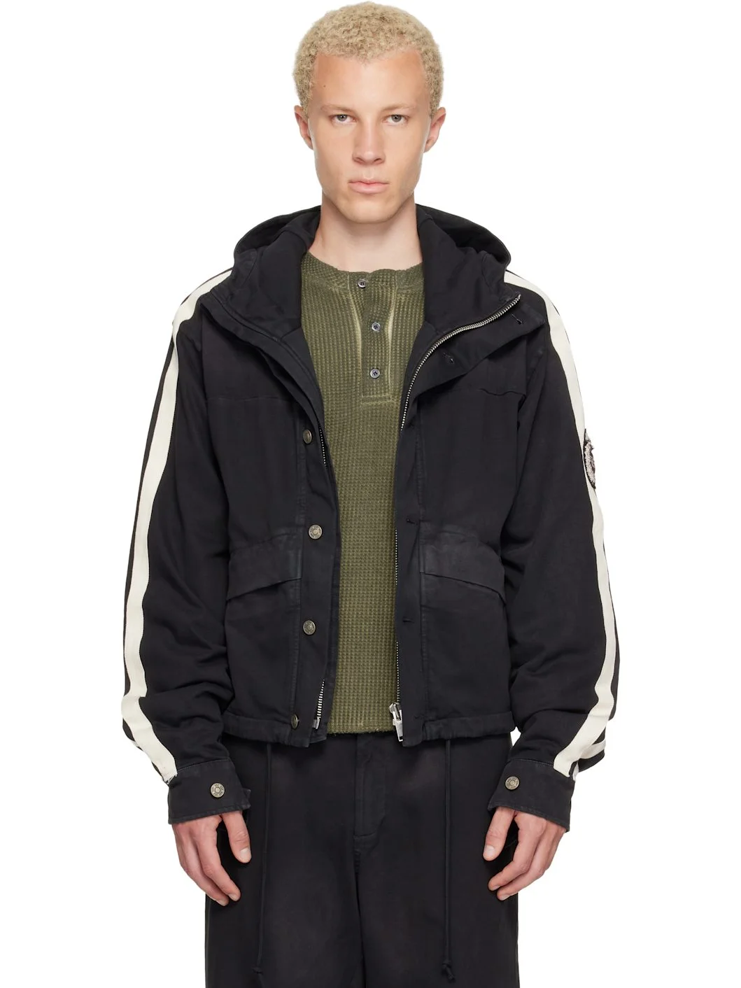 Black Racing Jacket - 1