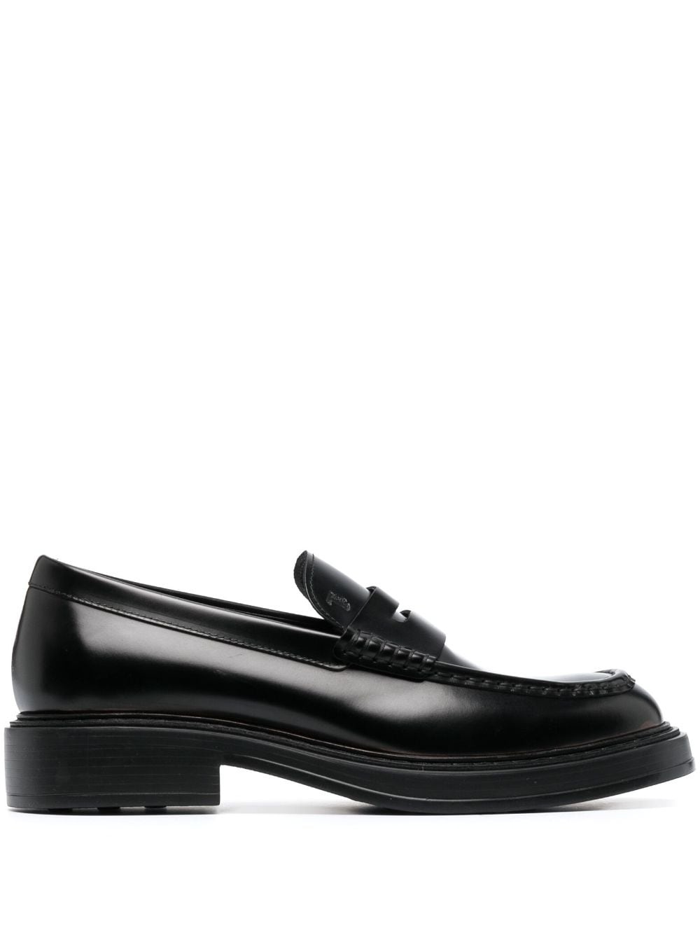 leather 50mm penny loafers - 1