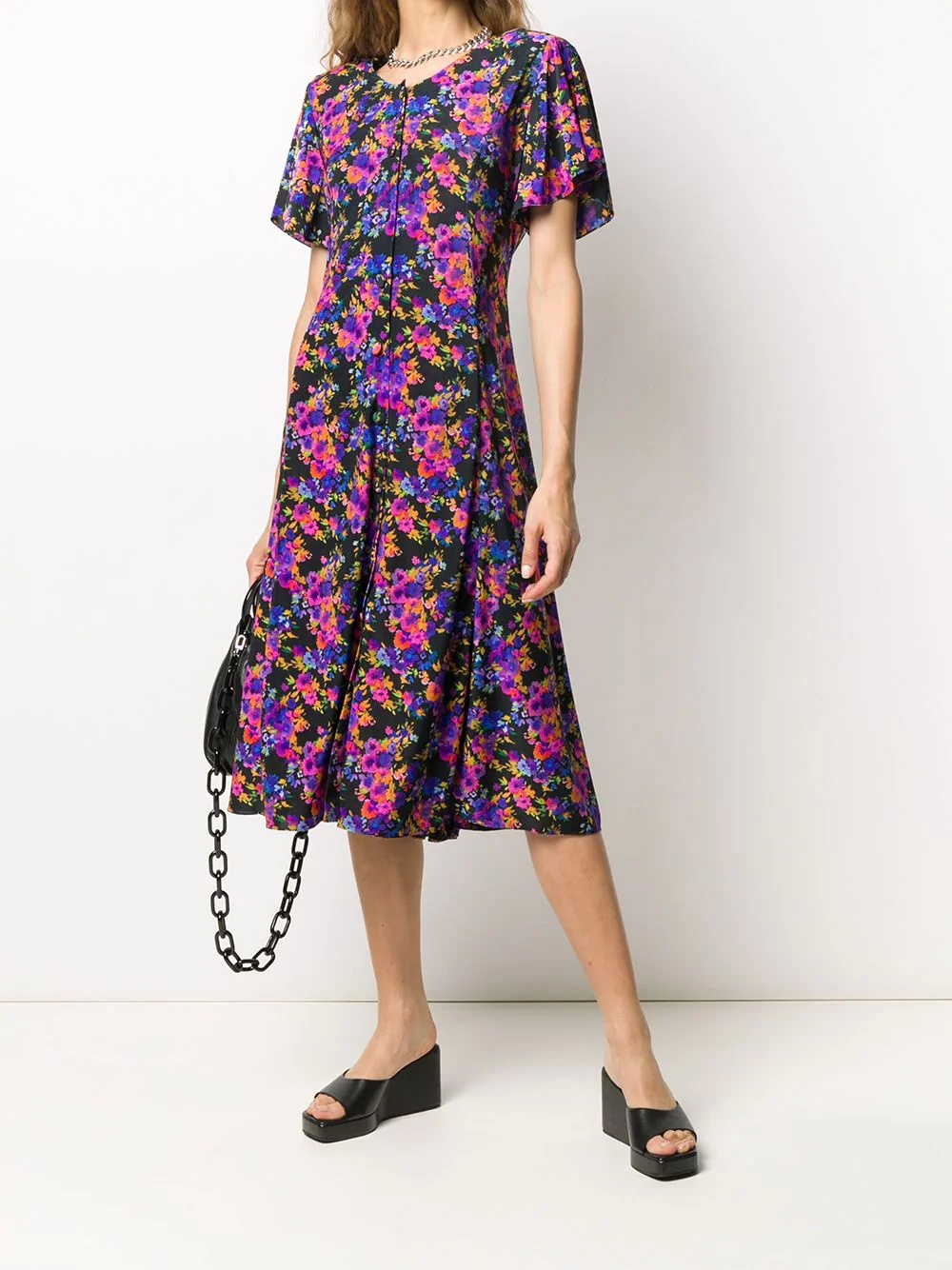 Camelia floral-print midi dress - 2