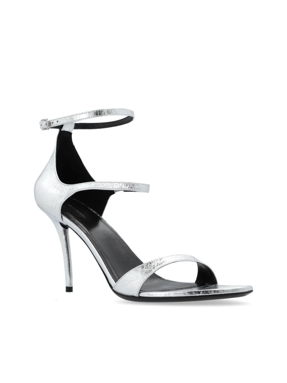 Honey metallic leather sandals - 4