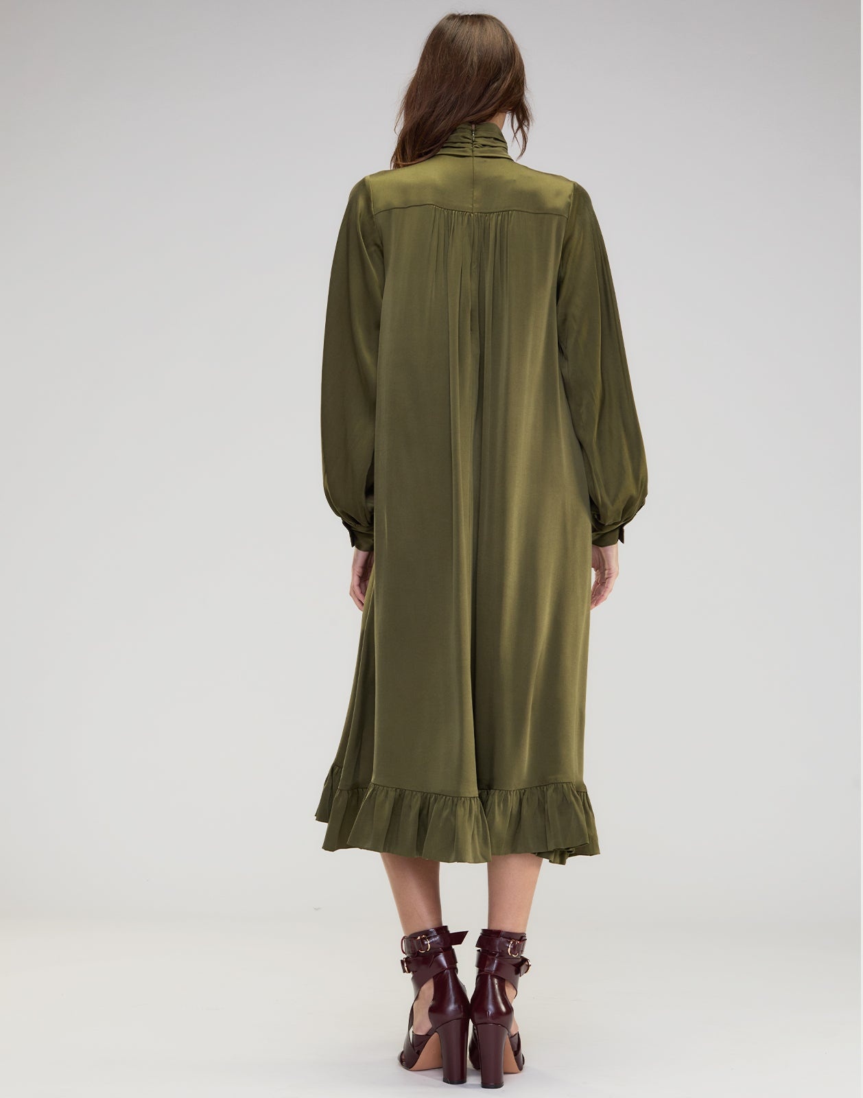 Monroe Silk Charmeuse Dress - 9