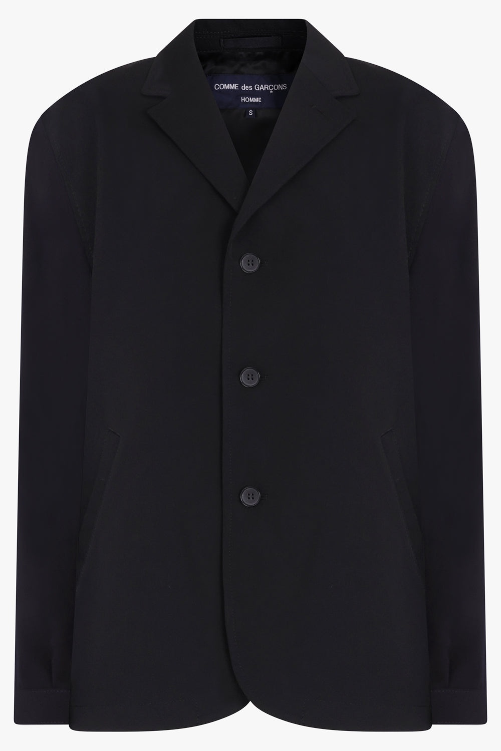 WOOL GABARDINE BLAZER | BLACK - 1