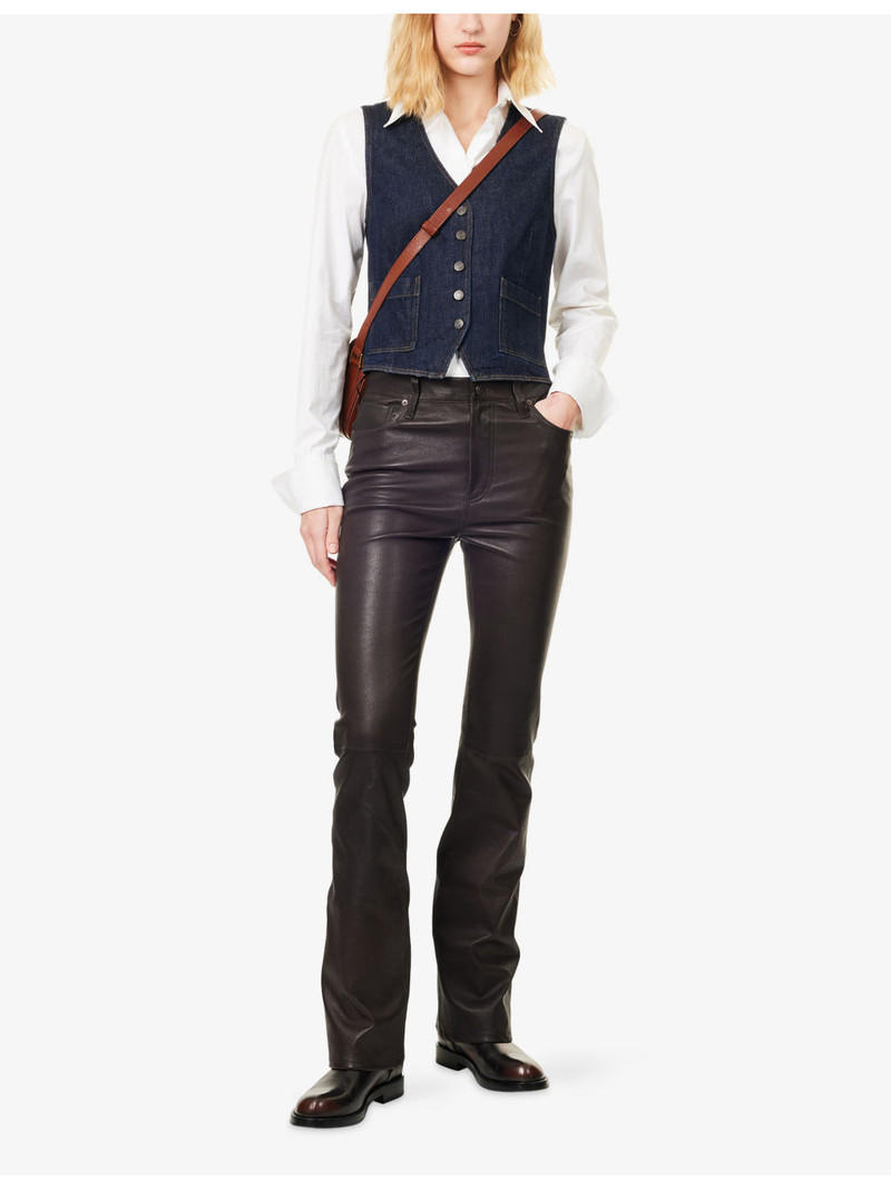 FRAME The Leather Reboot Trousers outlook