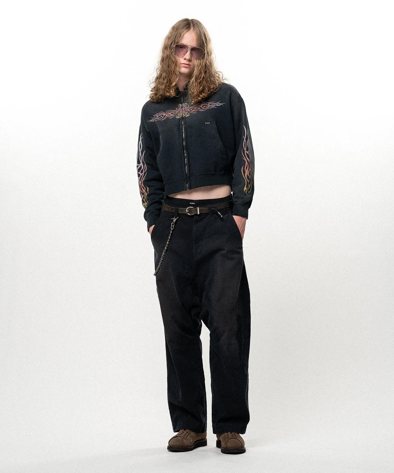 Repaired Corduroy Sarouel Pants - 1