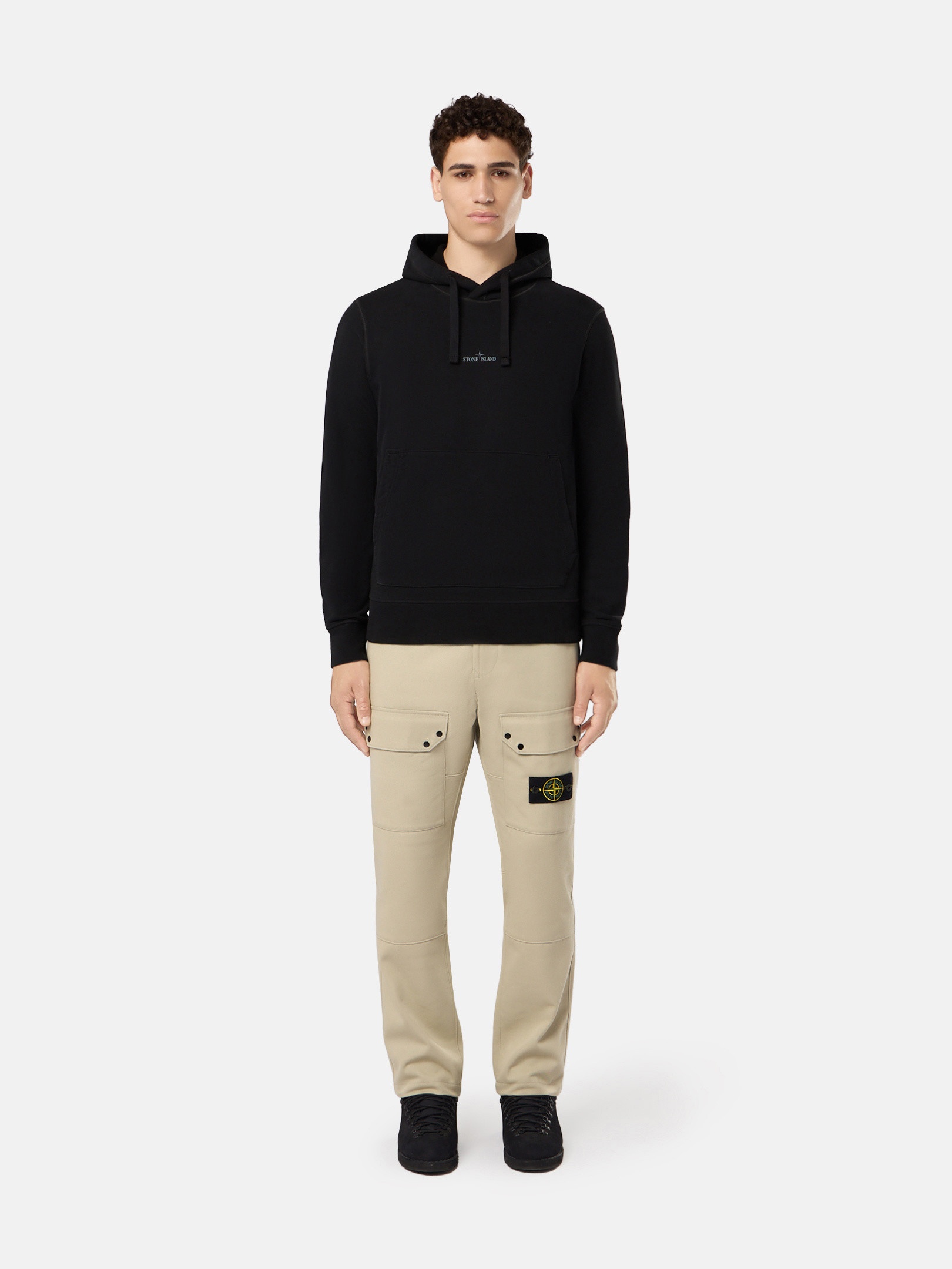Stone Island 66488 BRUSHED ORGANIC COTTON FLEECE | REVERSIBLE