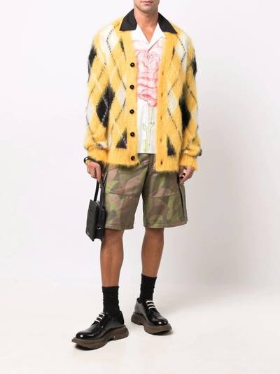 Marni camouflage-print cargo shorts outlook