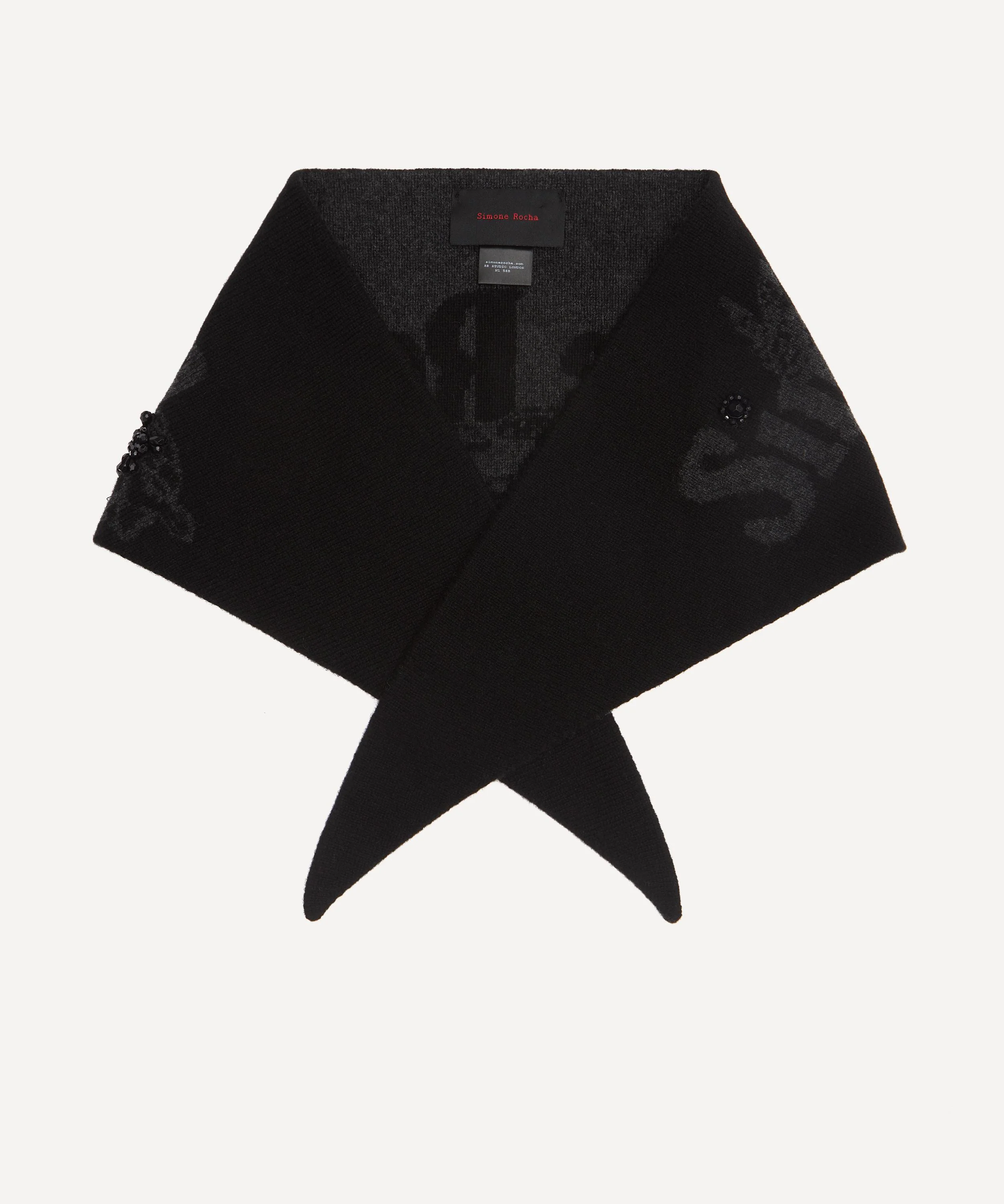 Graphic Logo Knit Neckerchief - 1