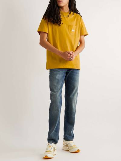 Nudie Jeans Leffe Logo-Appliquéd Cotton-Jersey T-Shirt outlook