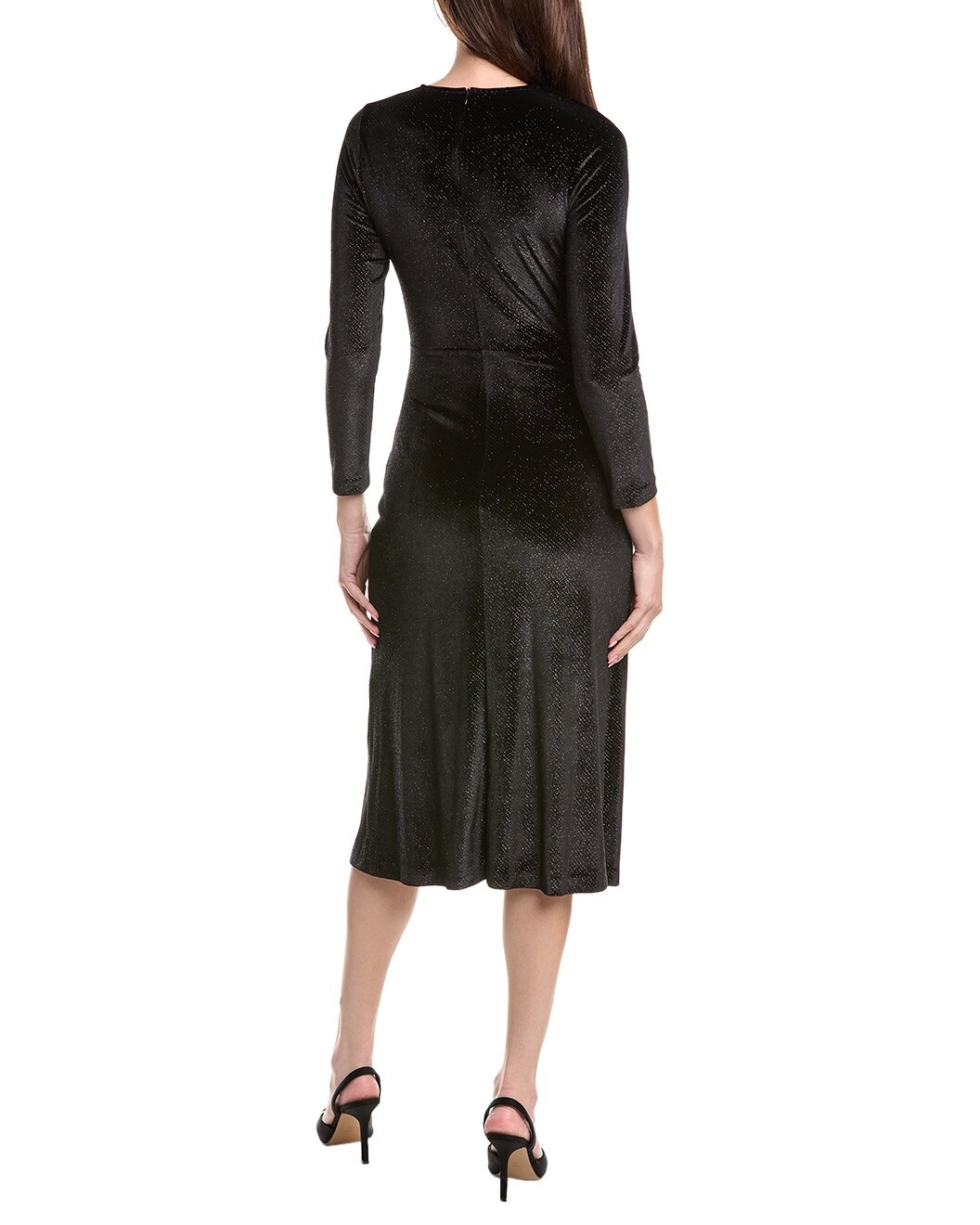 Sandro Glitter Velvet Midi Dress - 2