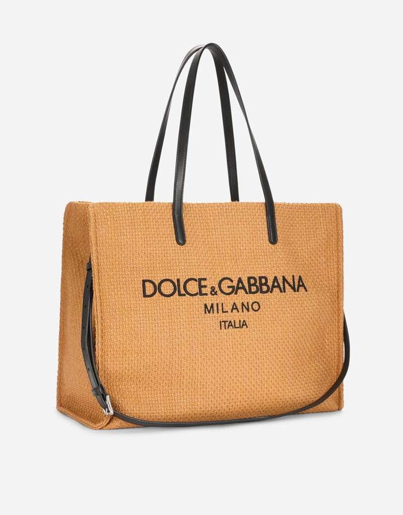 Branded raffia shopper 3