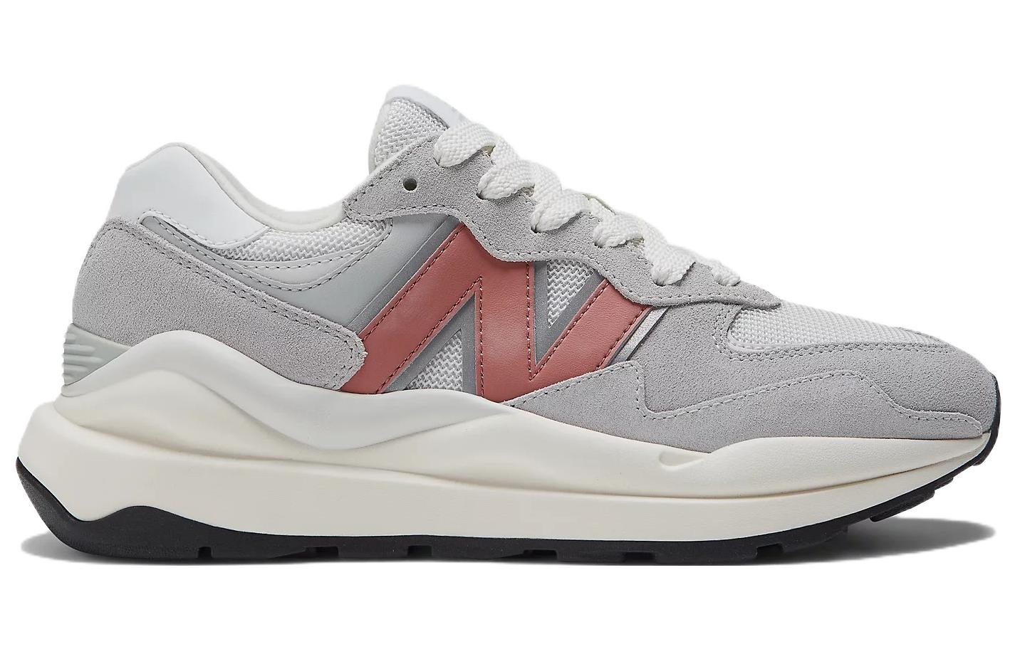 (WMNS) New Balance 57/40 'Light Aluminum Mineral Red' W5740SLC - 2