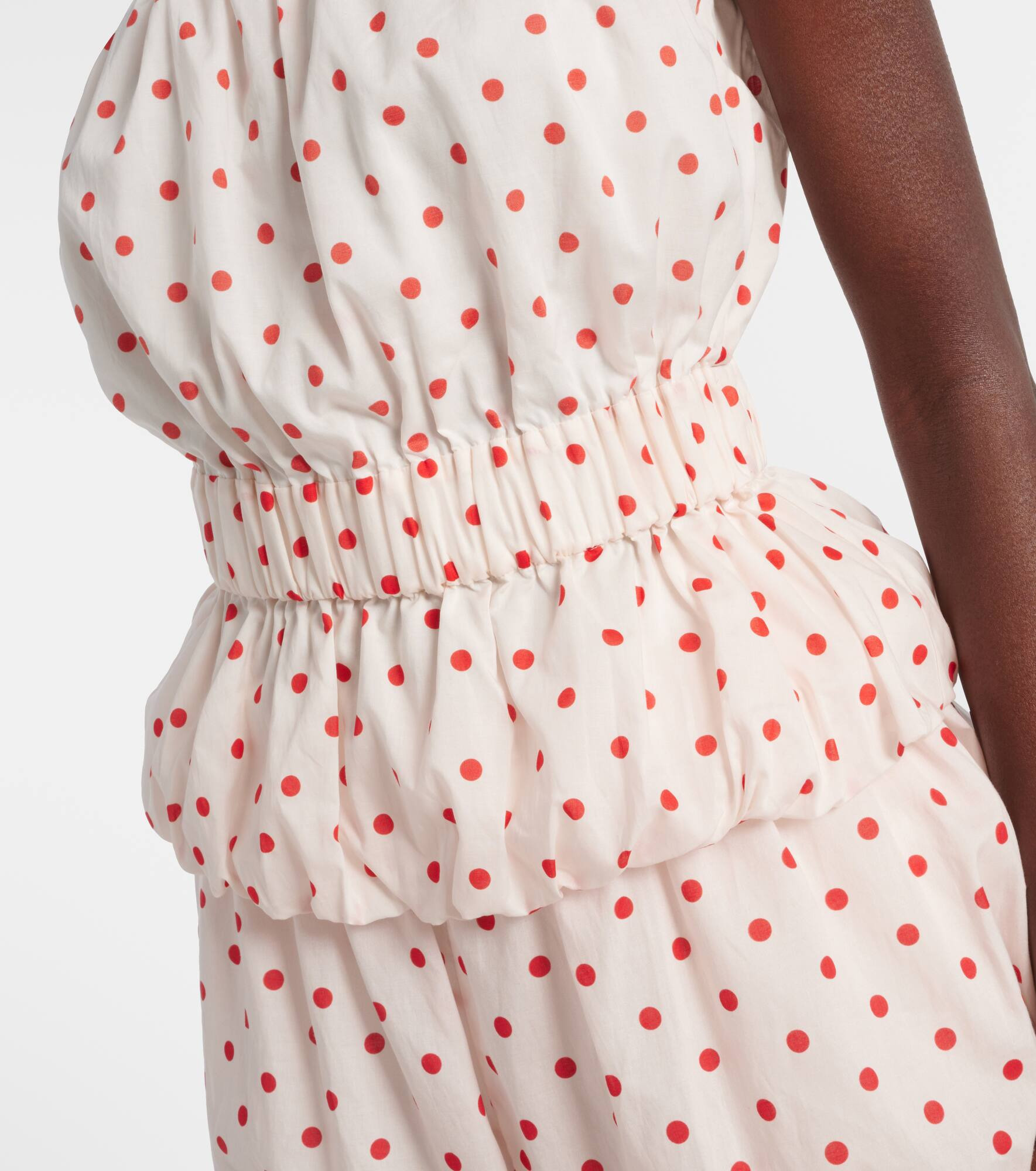 Aurelia polka-dot linen top - 5