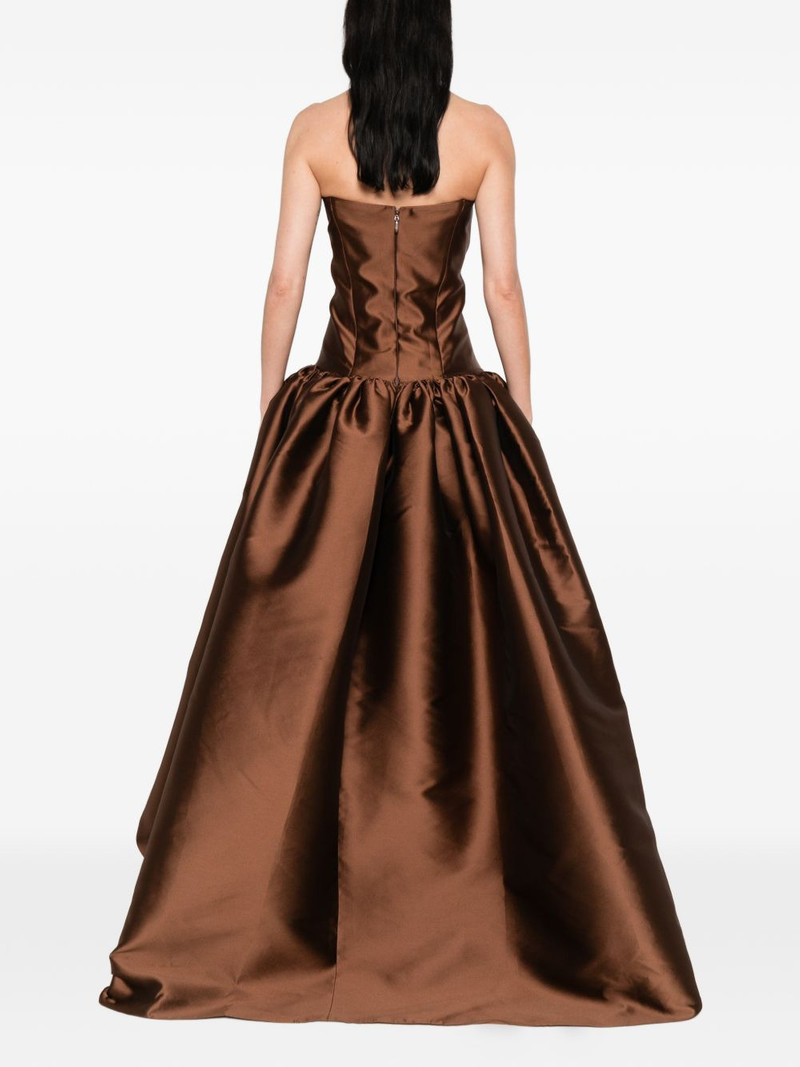 embellished strapless asymmetric dress 4