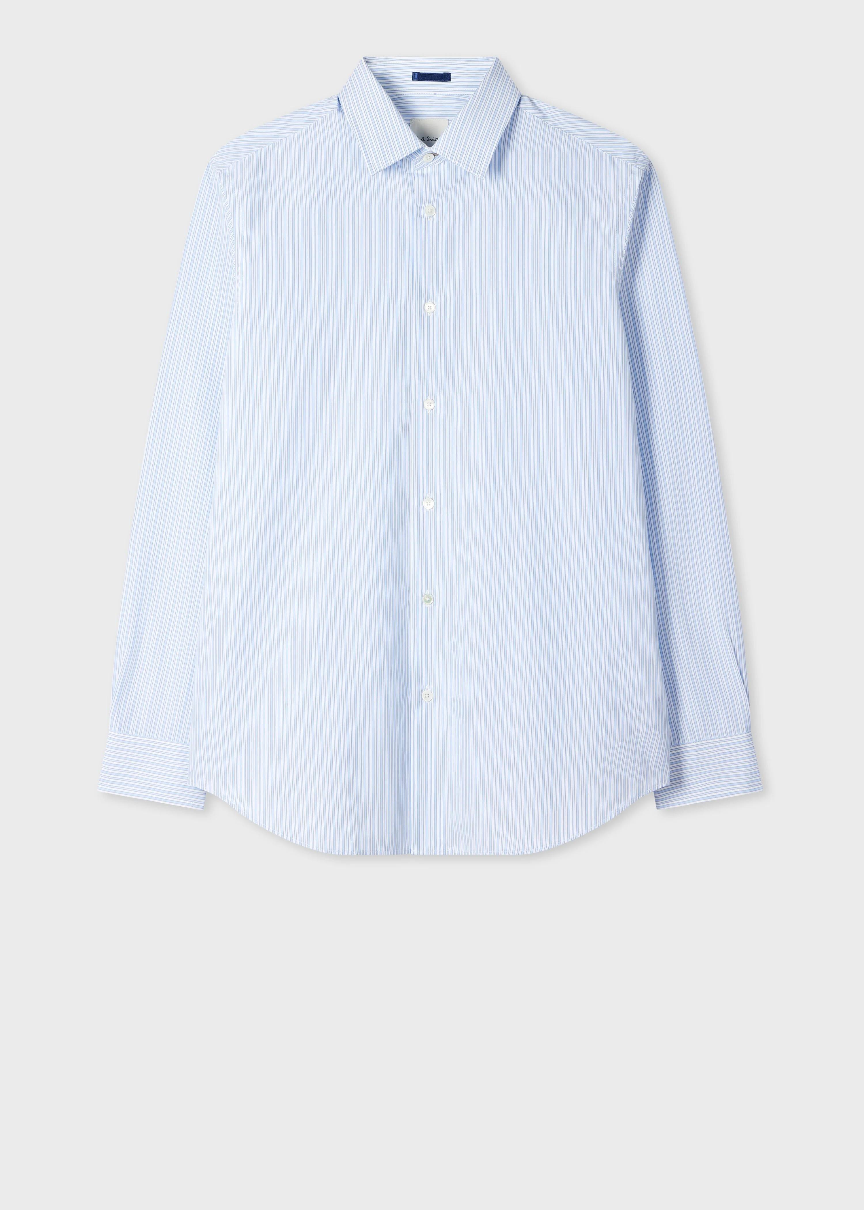 Regular-Fit Blue Stripe Shirt - 1