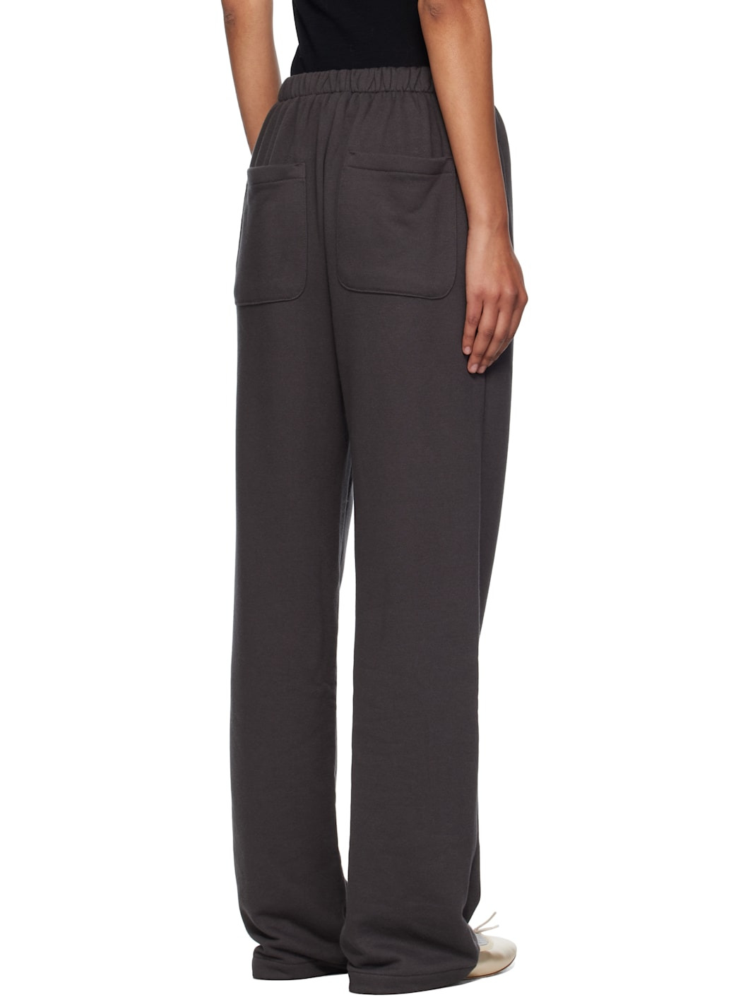 Gray Lace Up Lounge Pants - 3