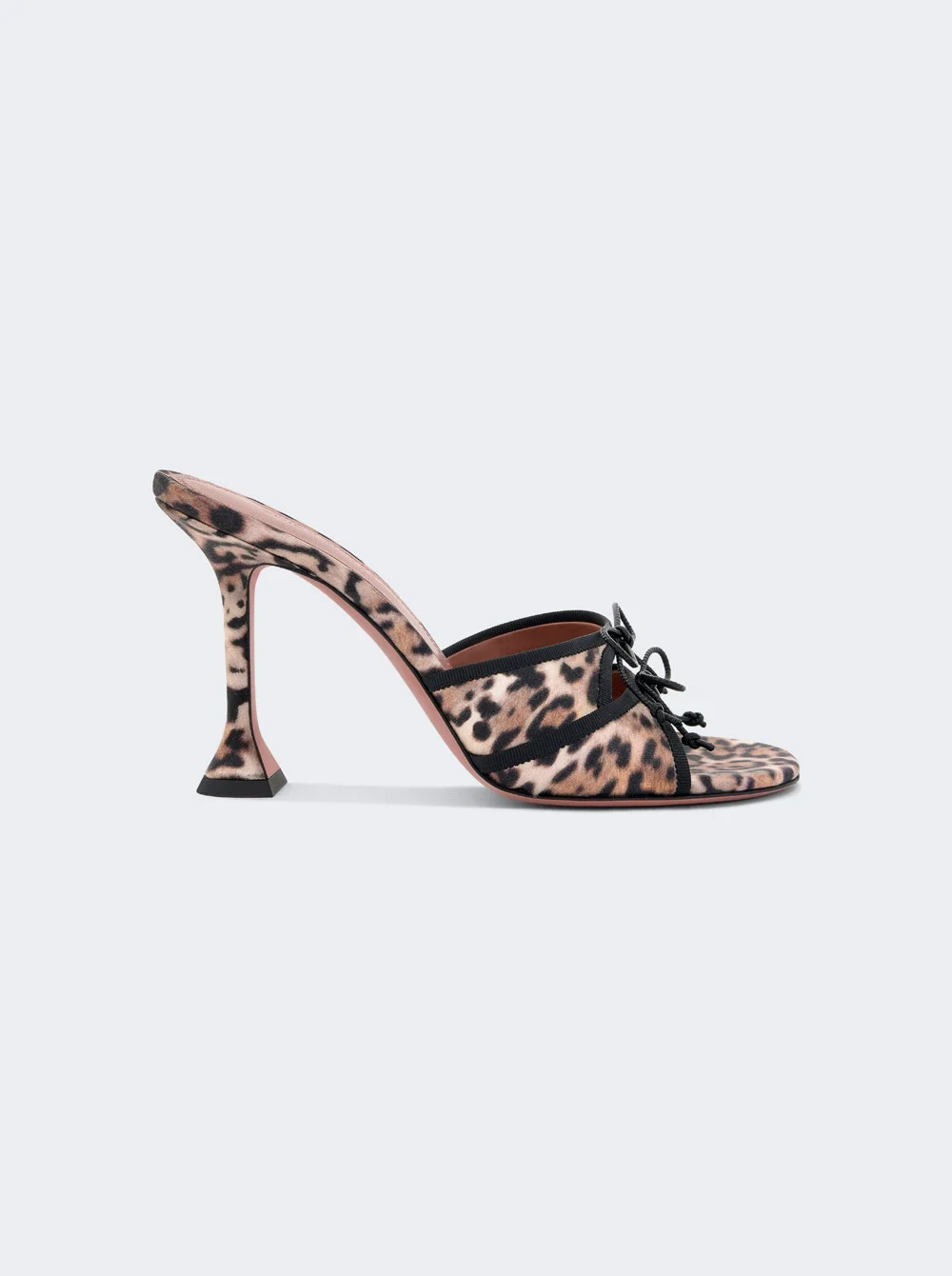 Eleonora Slipper Mule Leopard Satin - 1