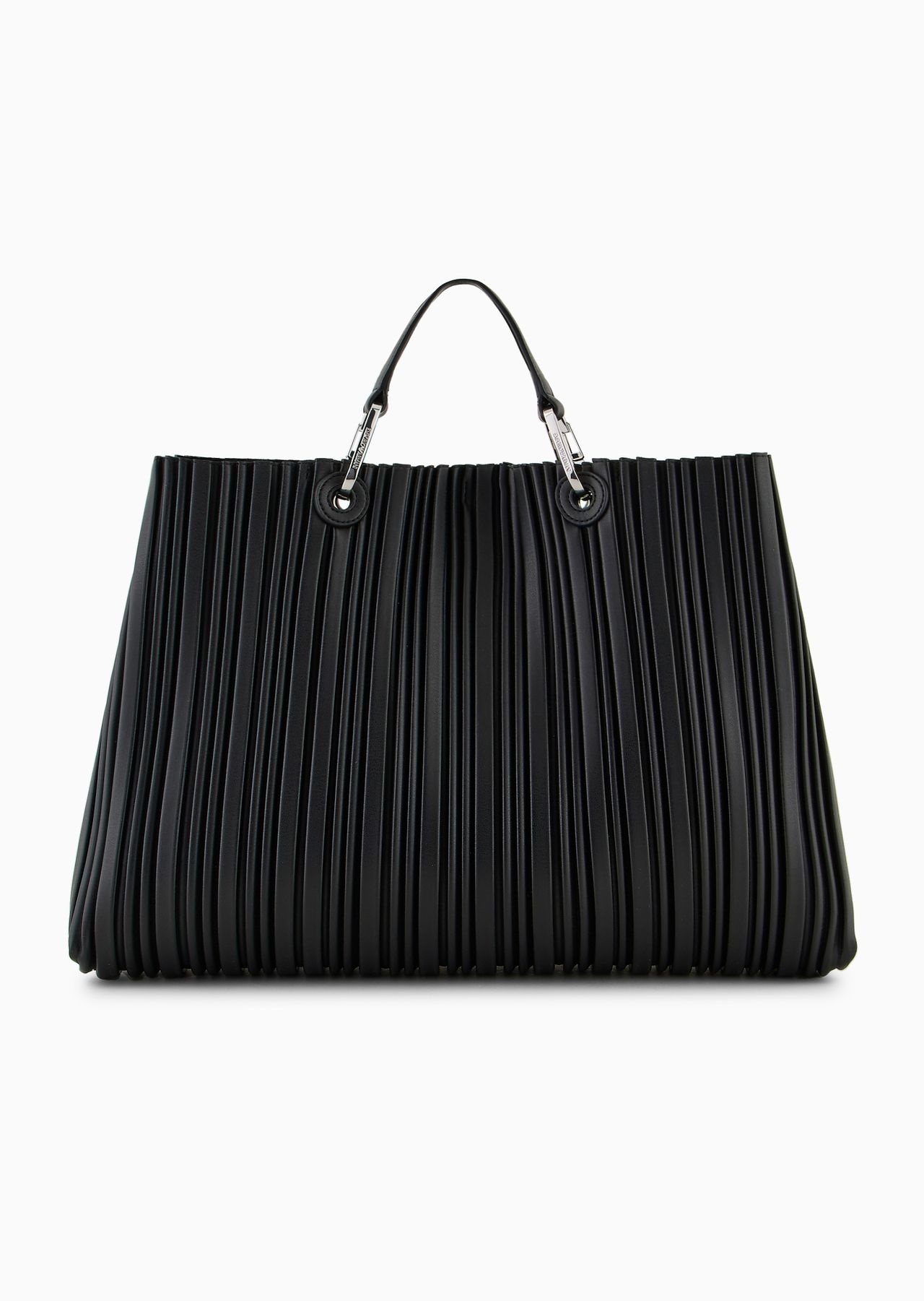 ASV medium MyEA shopper bag in pleated, recycled faux nappa leather - 3