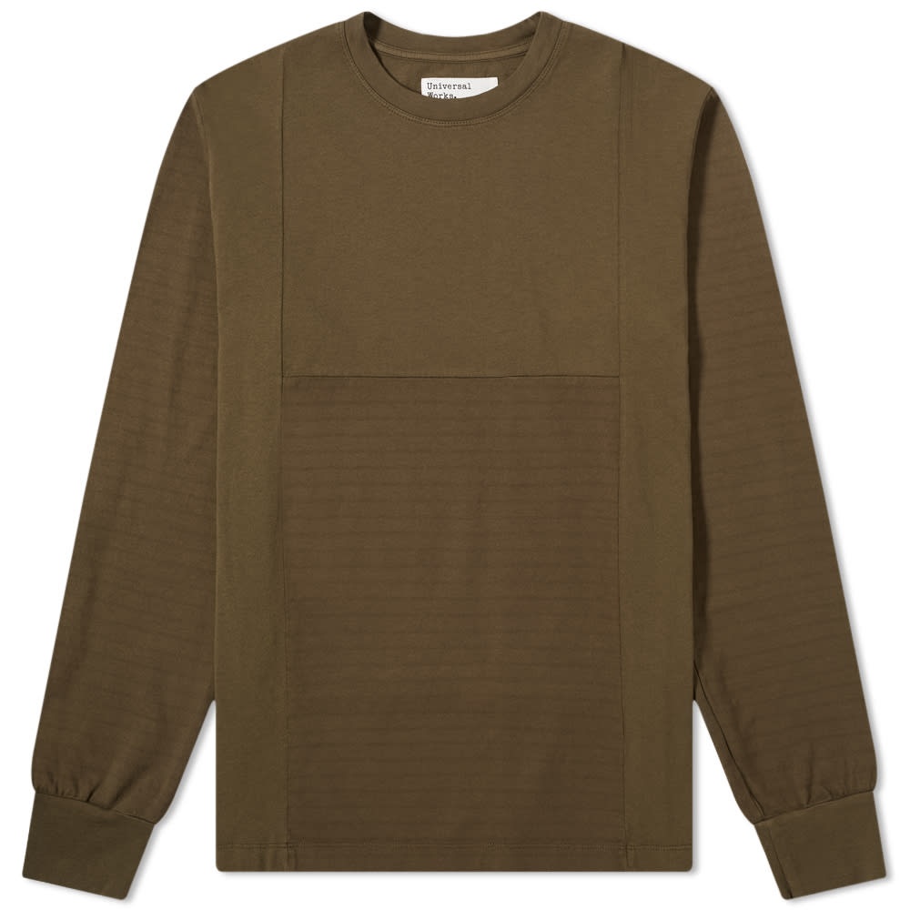 Universal Works Long Sleeve Panel Tee - 1