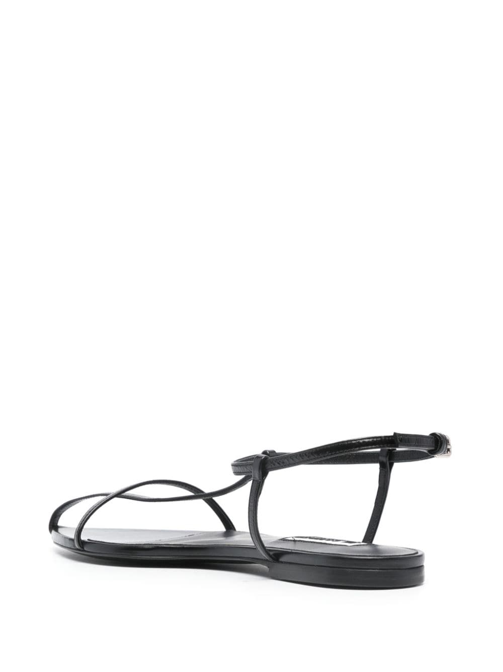 caged leather sandals - 3