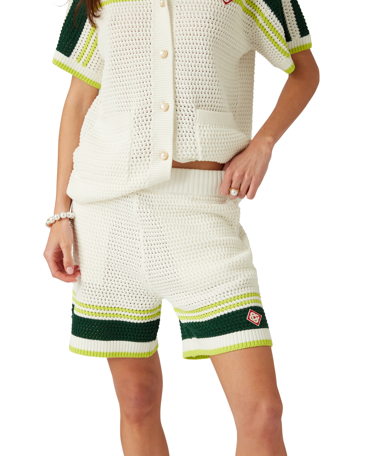 Crochet Tennis Shorts | Casablanca Paris - 4