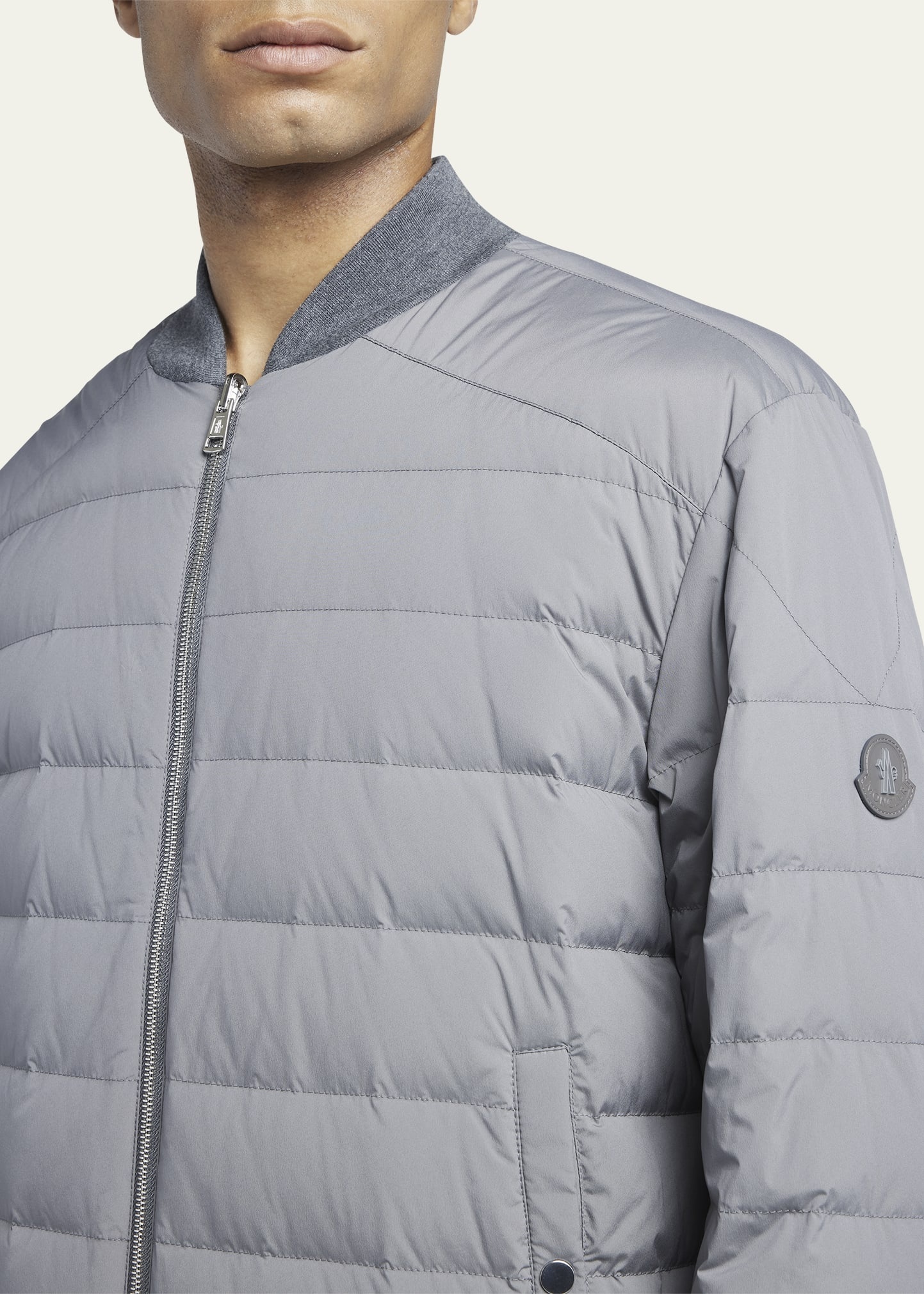 Men's Aver Quilted Down Bomber Jacket - 5