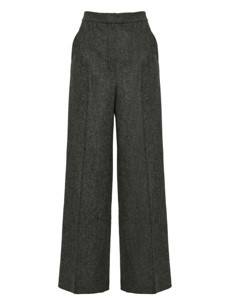 flannel tailored trousers 1