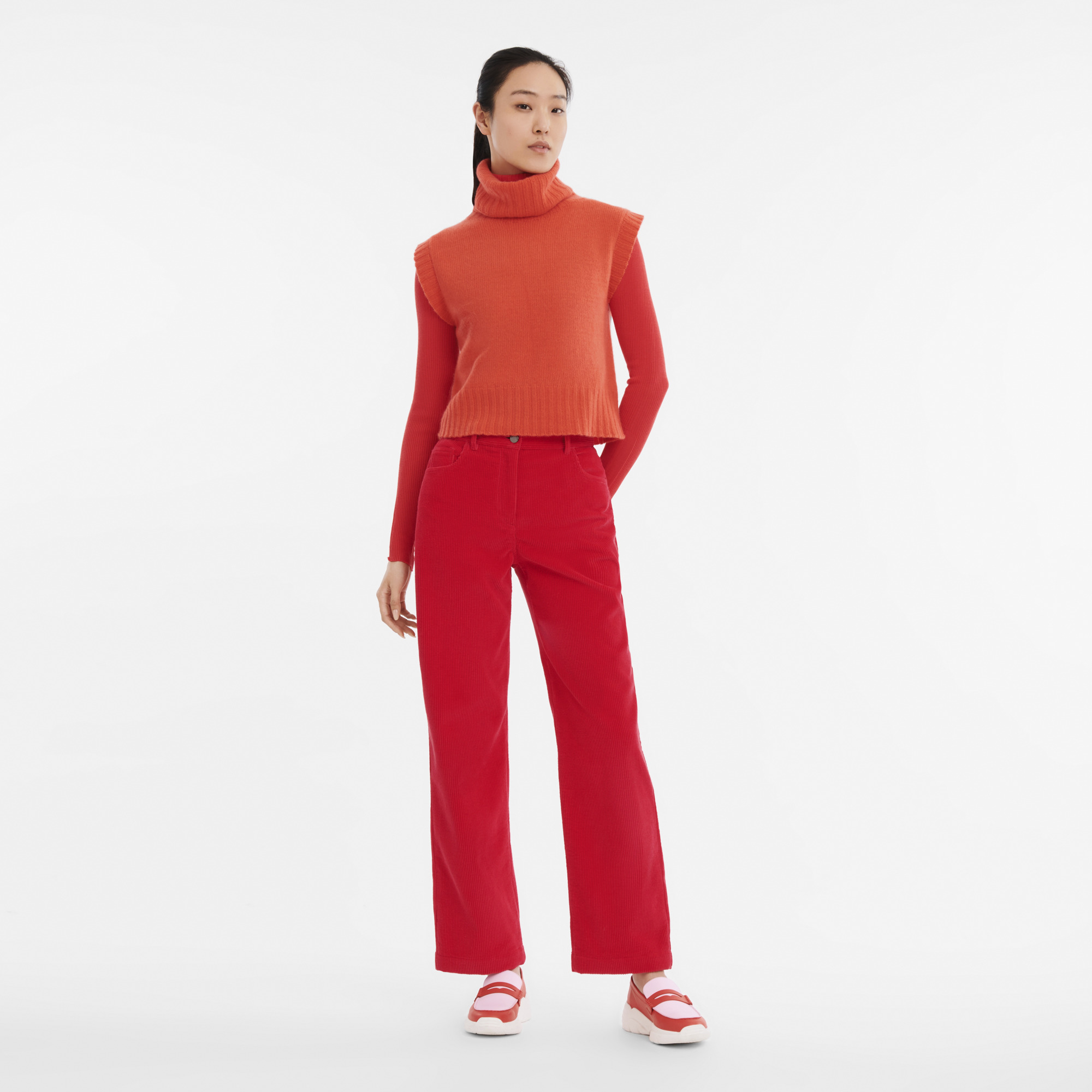 Fall-Winter 2023 Collection Sleeveless sweater Orange - OTHER - 3
